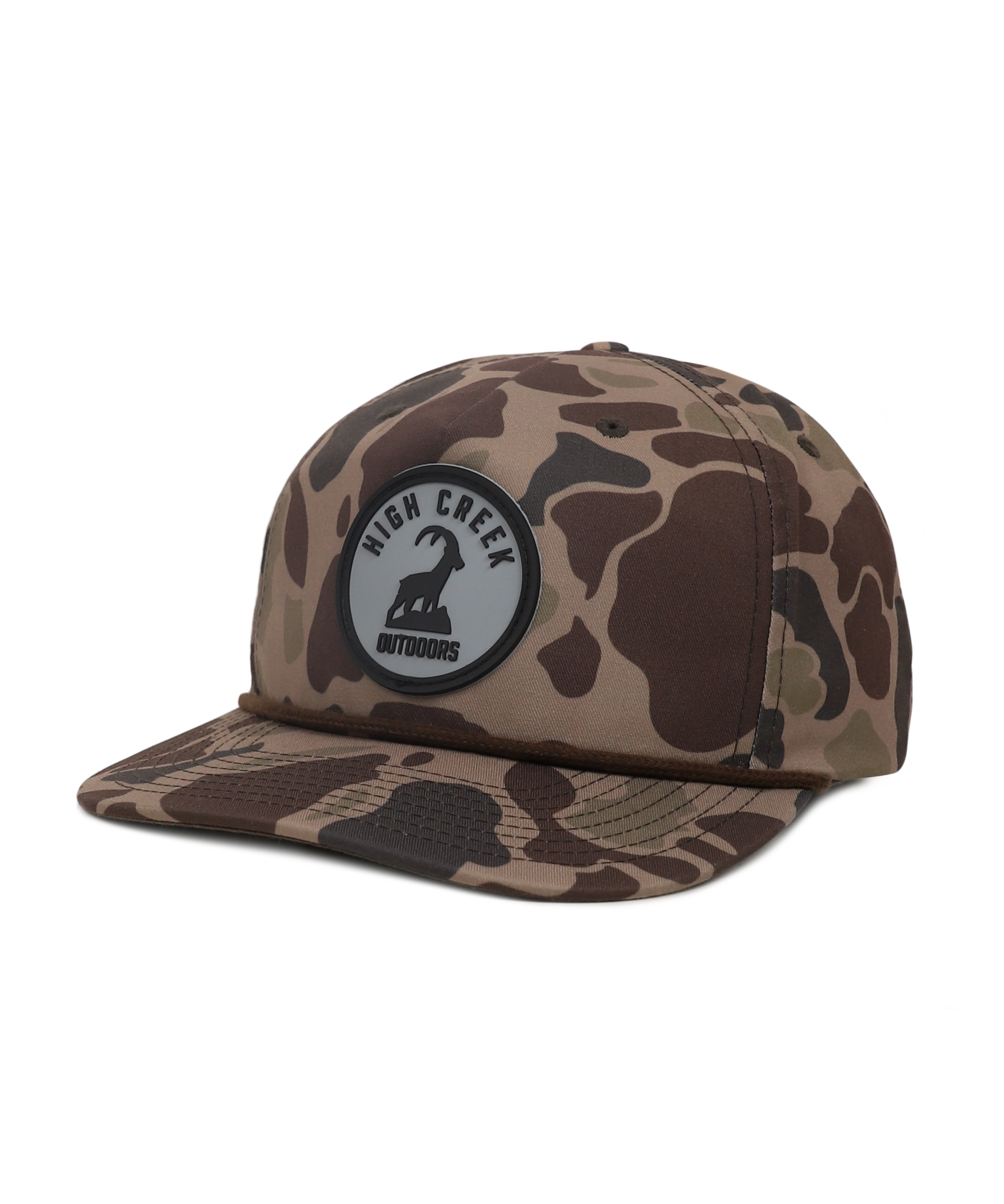 Round The Ibex Camo Patch Hat