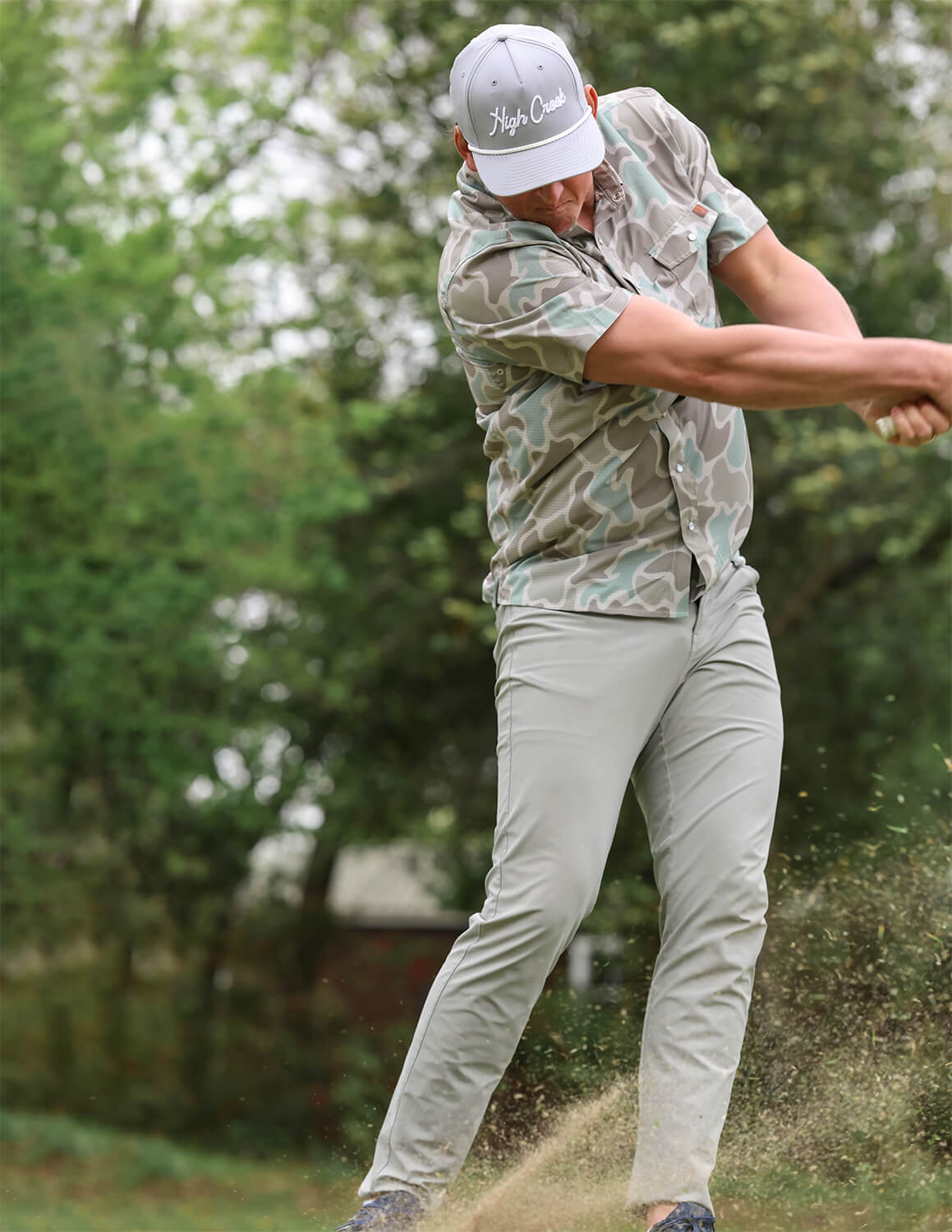 The Cole Camo Button Up - High Creek