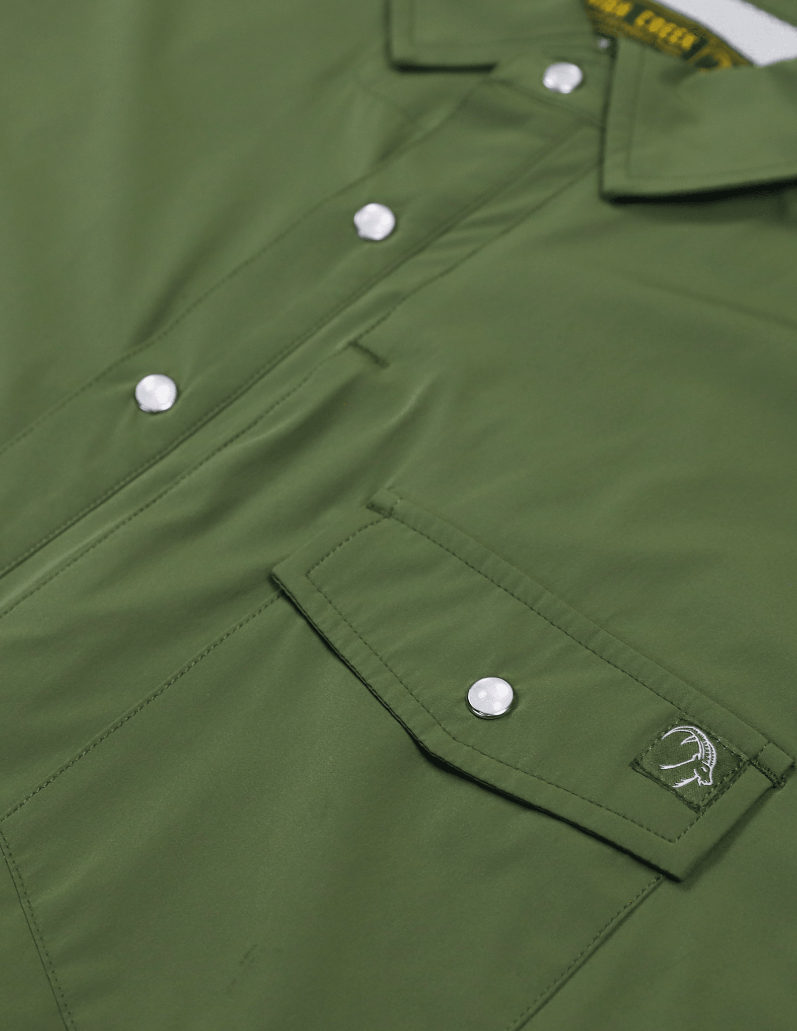 4 Mile Creek Pearl Snap Button - Up Green - High Creek