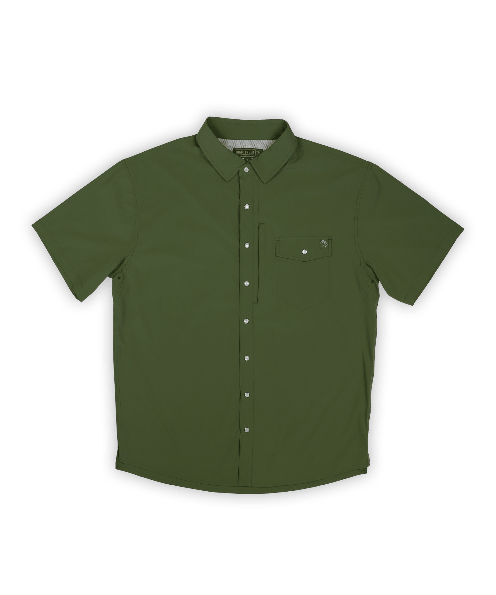 4 Mile Creek Pearl Snap Button - Up Green - High Creek