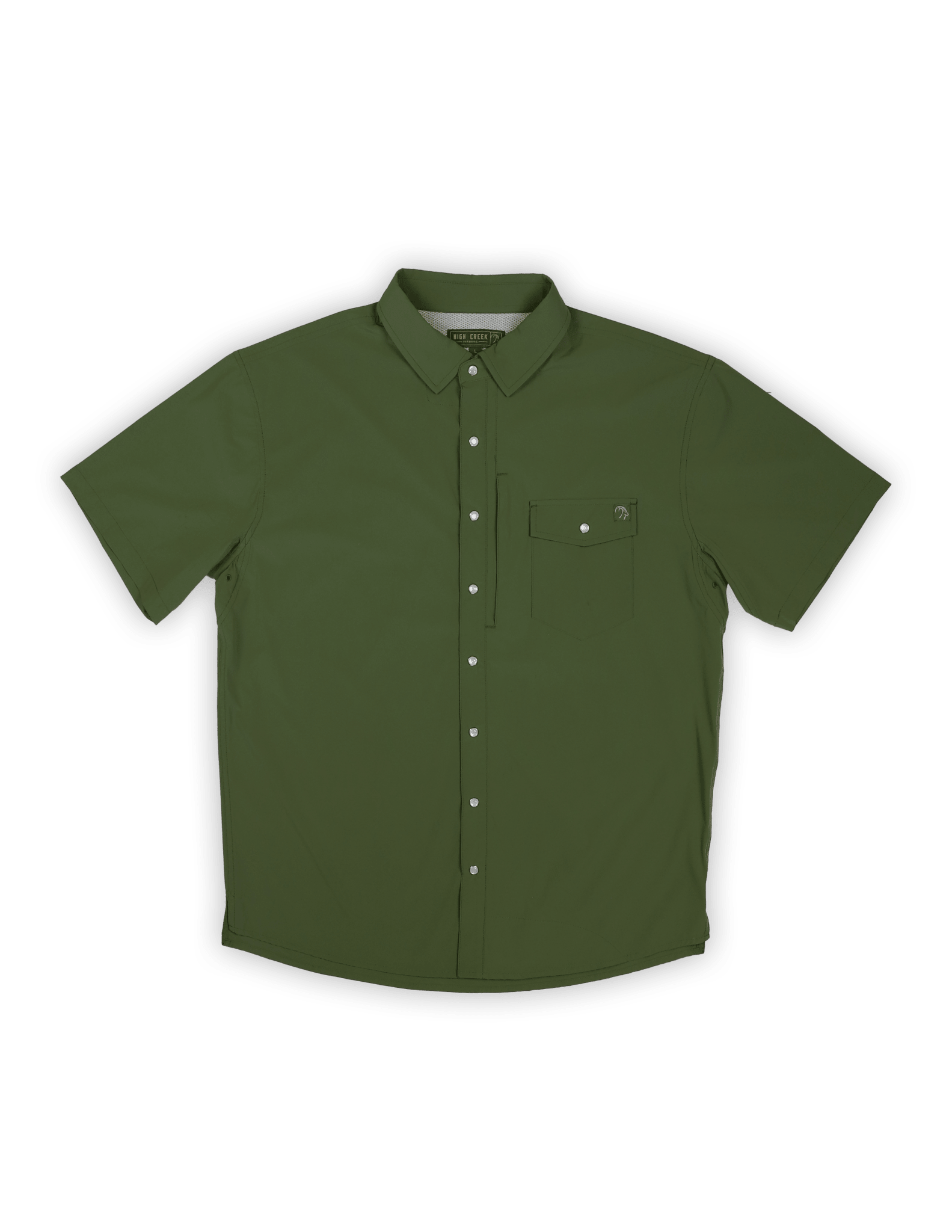 4 Mile Creek Pearl Snap Button - Up Green - High Creek