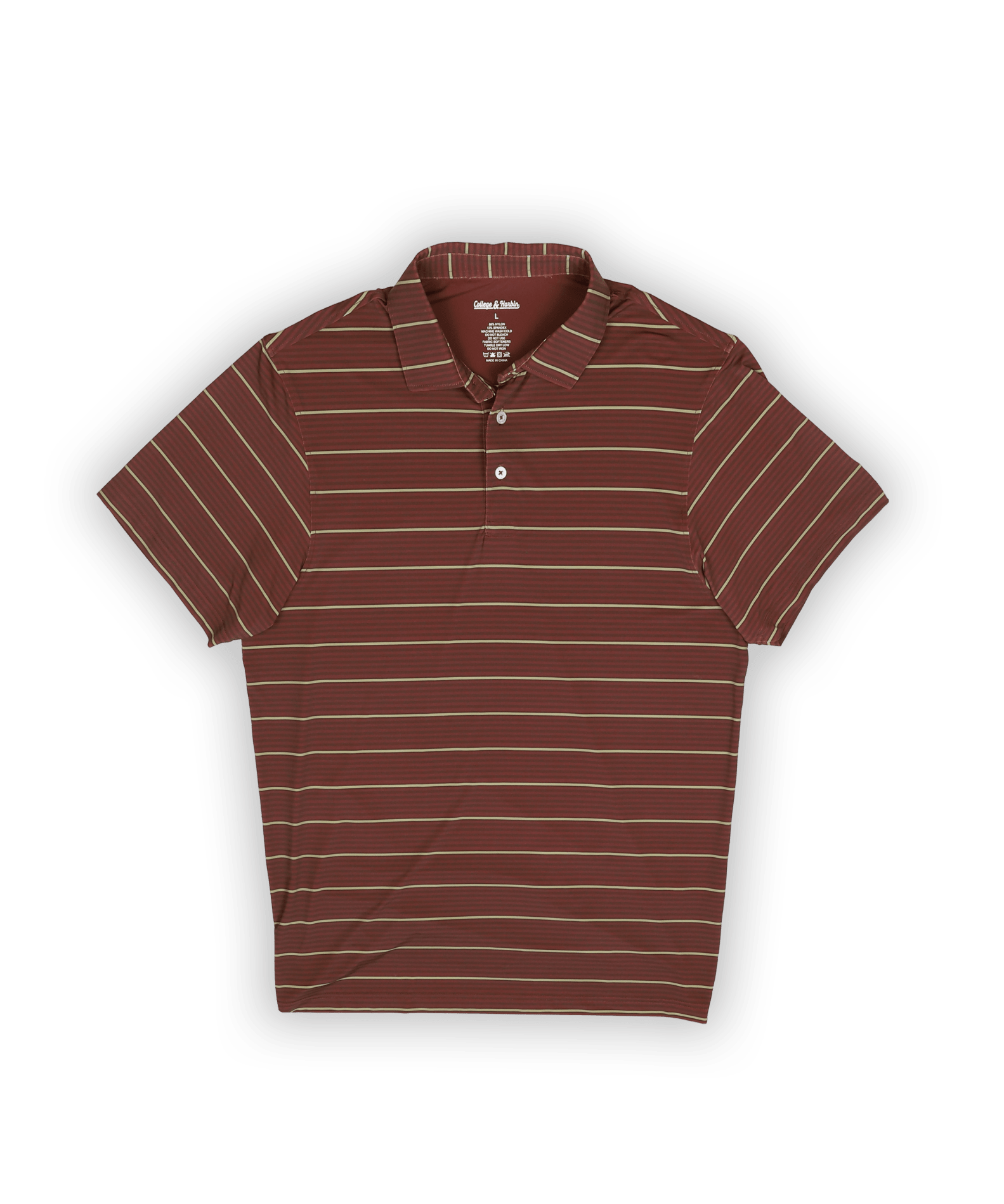 Apex Stripe Polo Maroon - High Creek