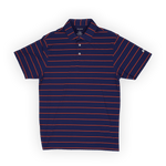 Apex Stripe Polo Navy - High Creek