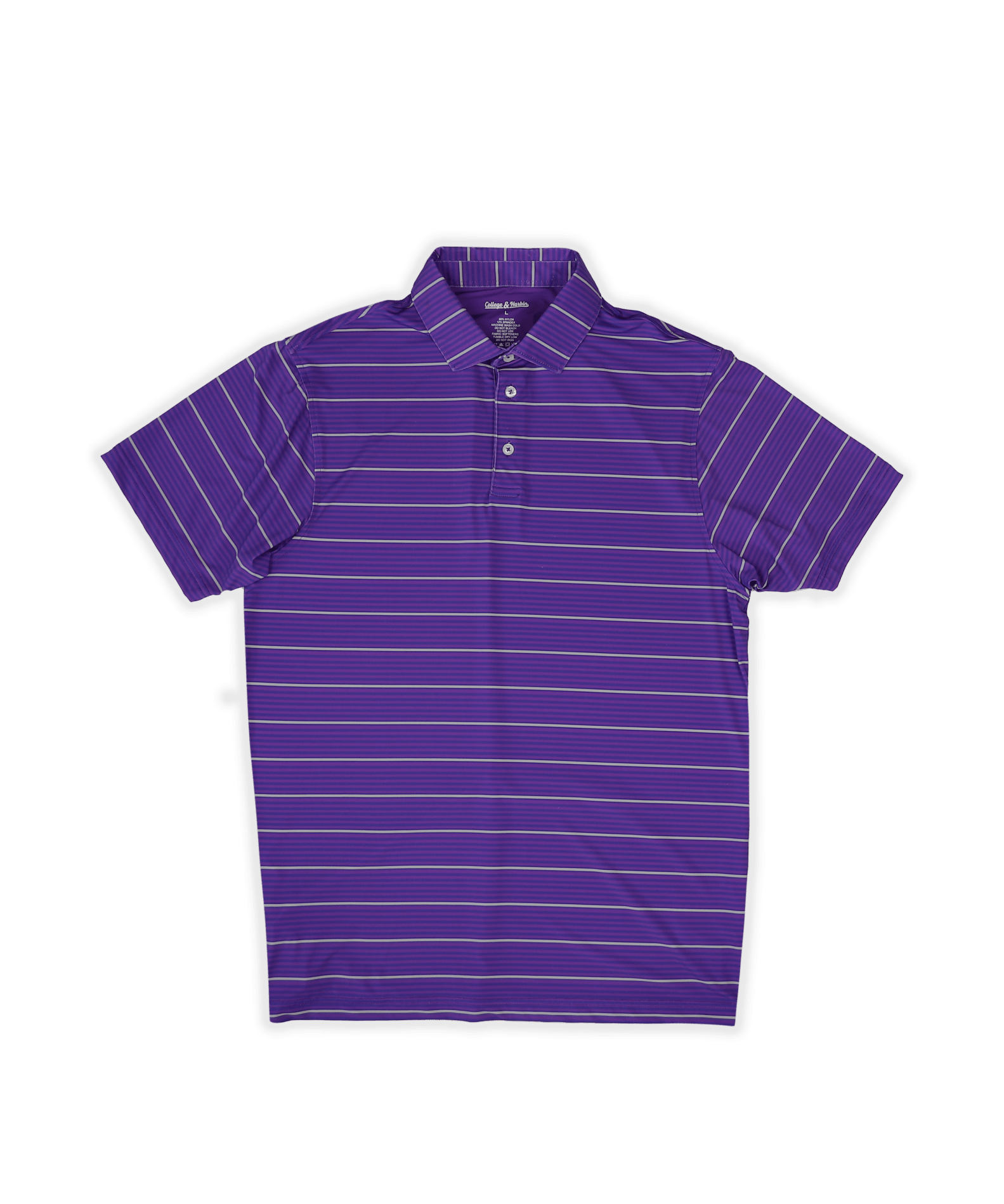 Apex Stripe Polo Purple - High Creek