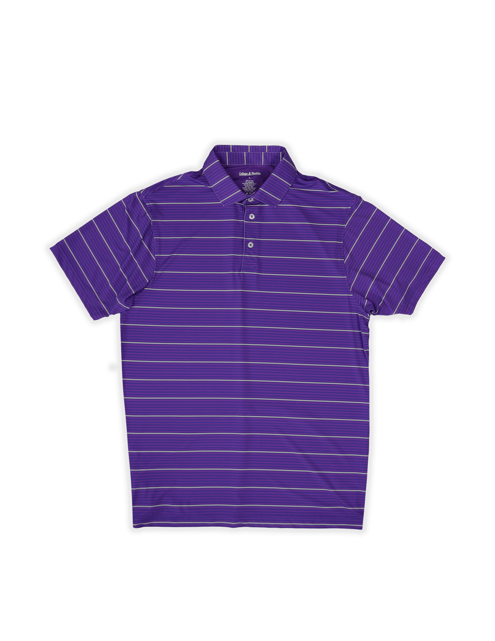 Apex Stripe Polo Purple - High Creek