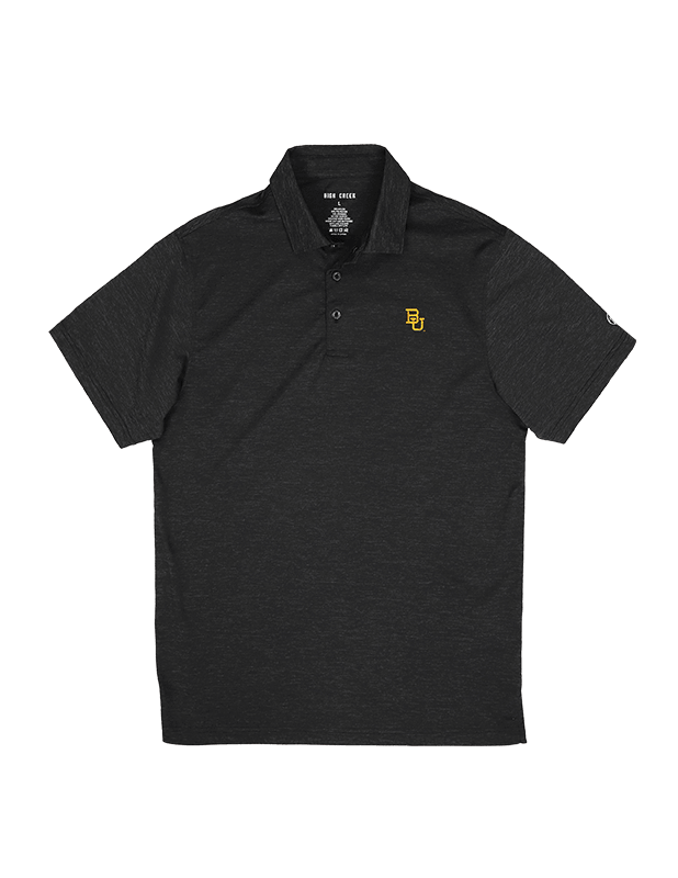 Baylor University Clayton Black Polo - High Creek