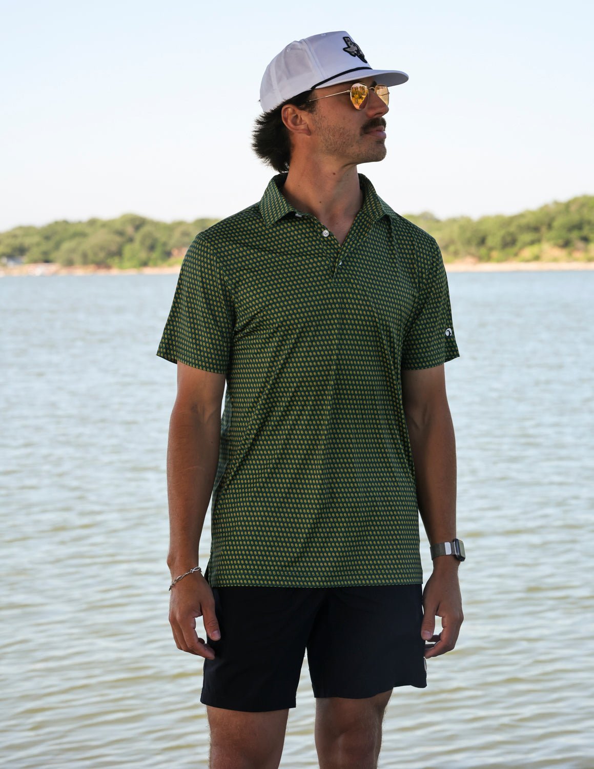 Baylor University Interlocking BU Polo - High Creek