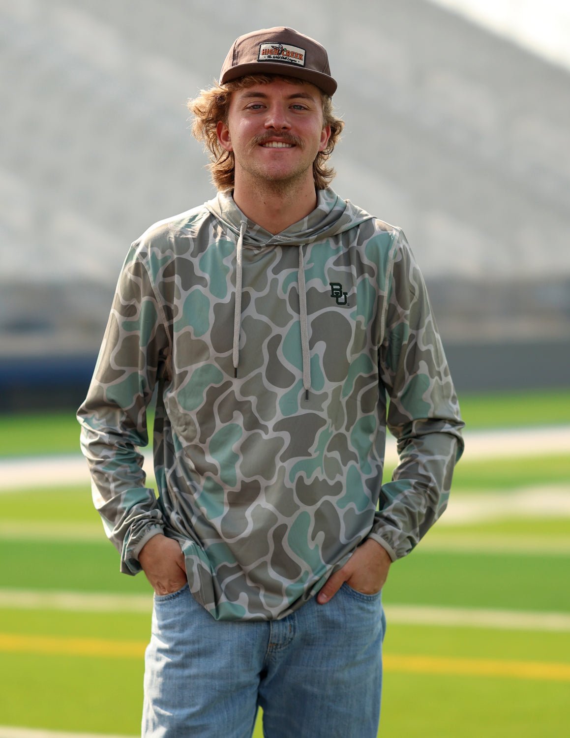 Baylor University Long Hollow Performance Hoodie - High Creek