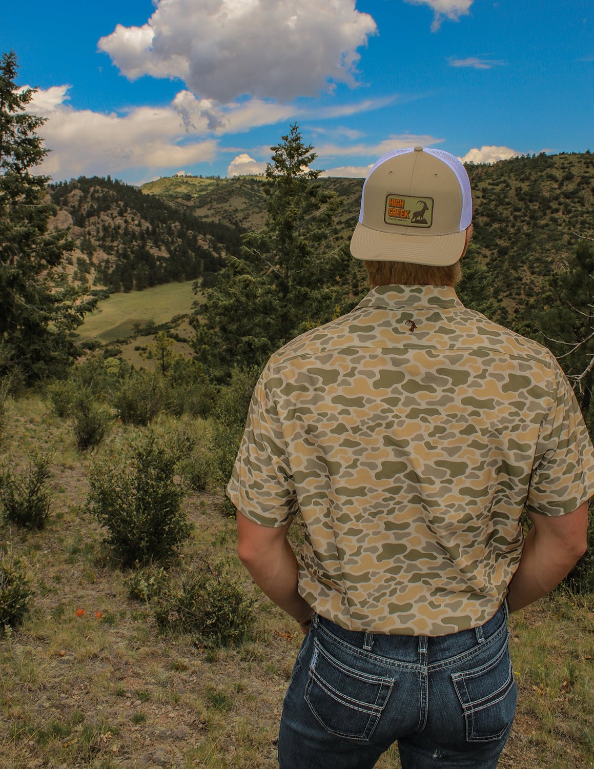 Cadmium Ibex Patch Mesh Back Hat Khaki - High Creek