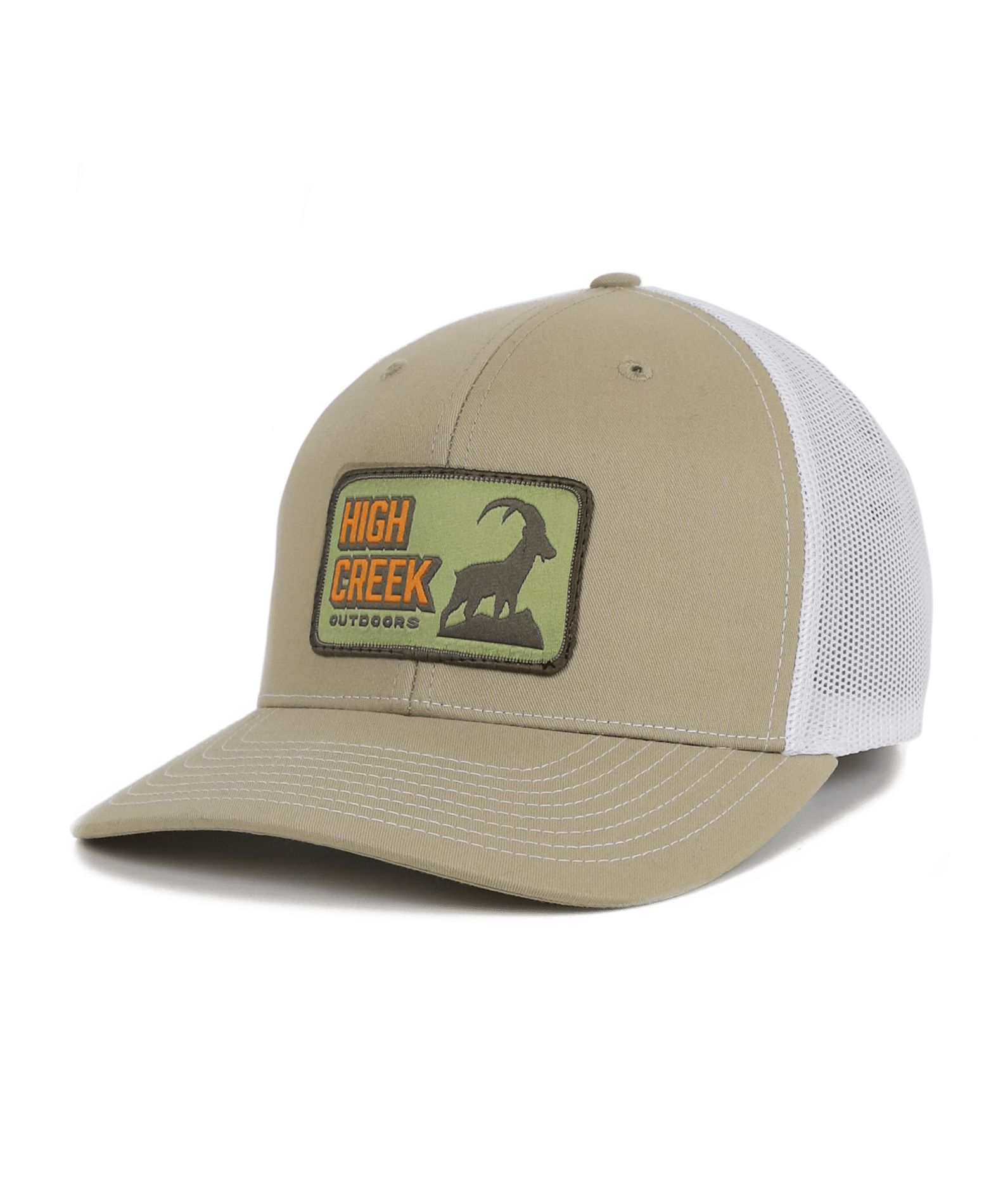 Cadmium Ibex Patch Mesh Back Hat Khaki - High Creek