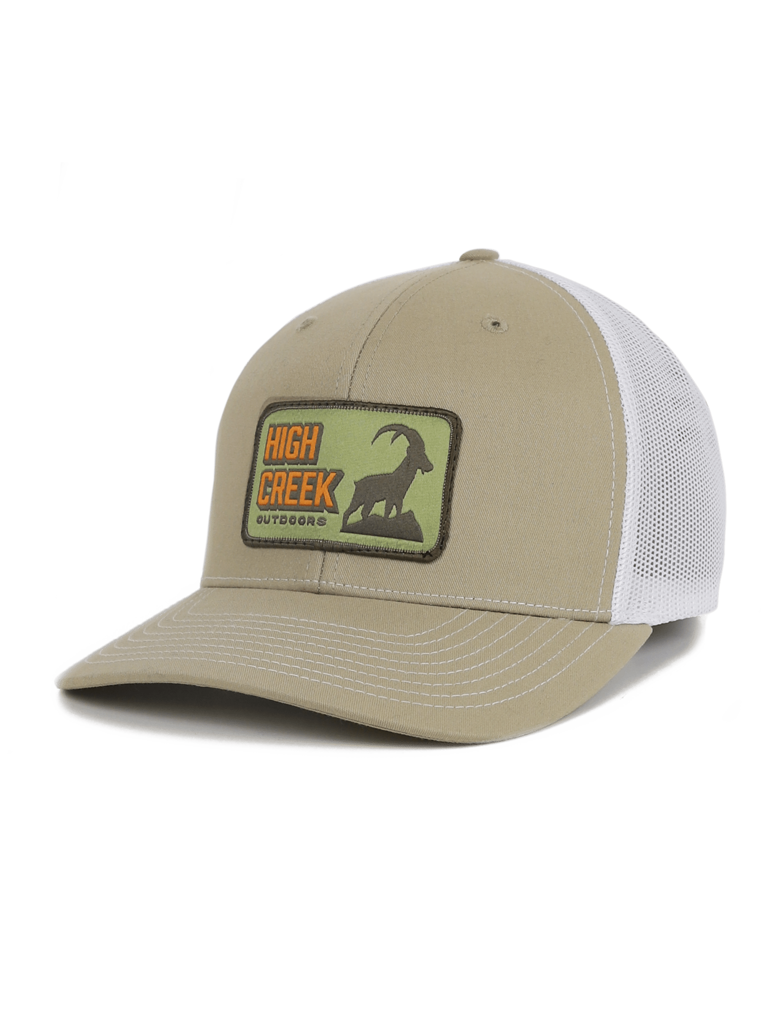 Cadmium Ibex Patch Mesh Back Hat Khaki - High Creek