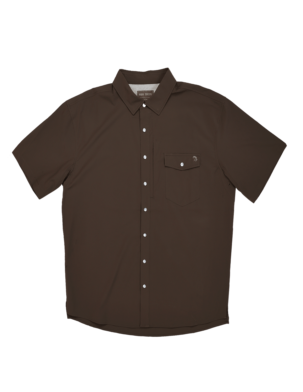 COMING SOON: 4 Mile Creek Pearl Snap Button-Up Dark Mocha - High Creek