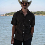 COMING SOON: 4 Mile Creek Pearl Snap Button-Up Dark Mocha - High Creek