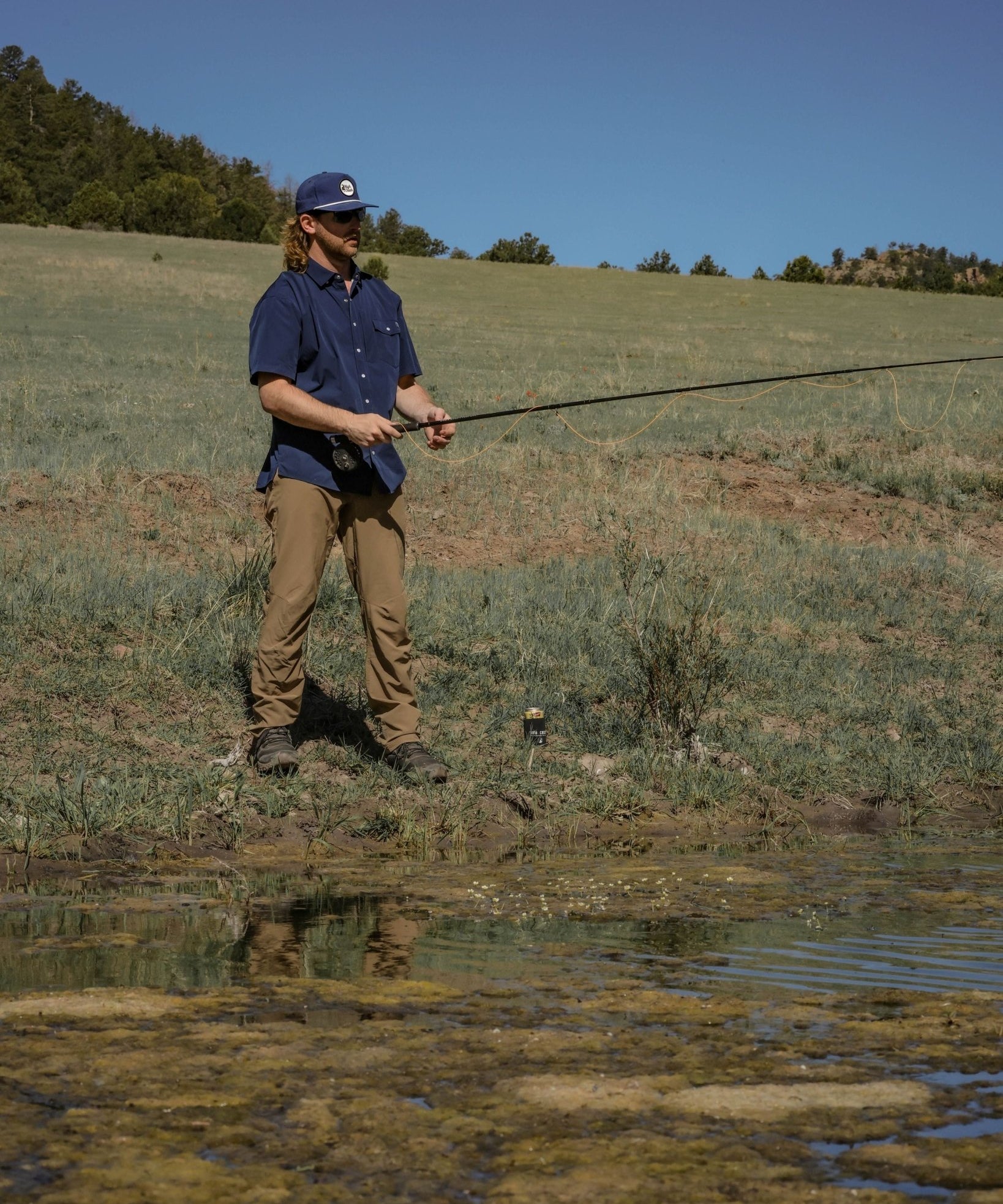 COMING SOON: 4 Mile Creek Pearl Snap Button-Up Navy - High Creek