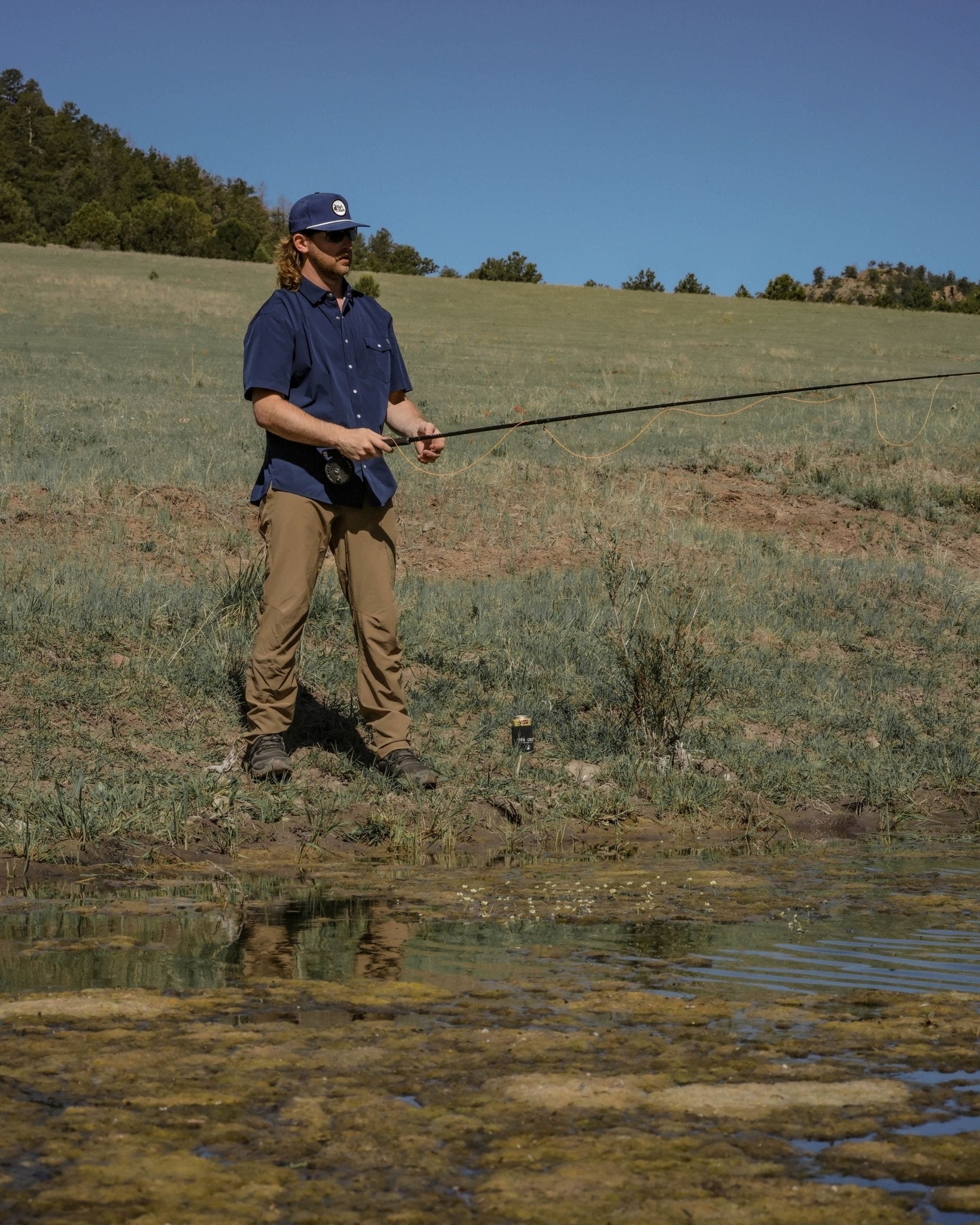 COMING SOON: 4 Mile Creek Pearl Snap Button-Up Navy - High Creek