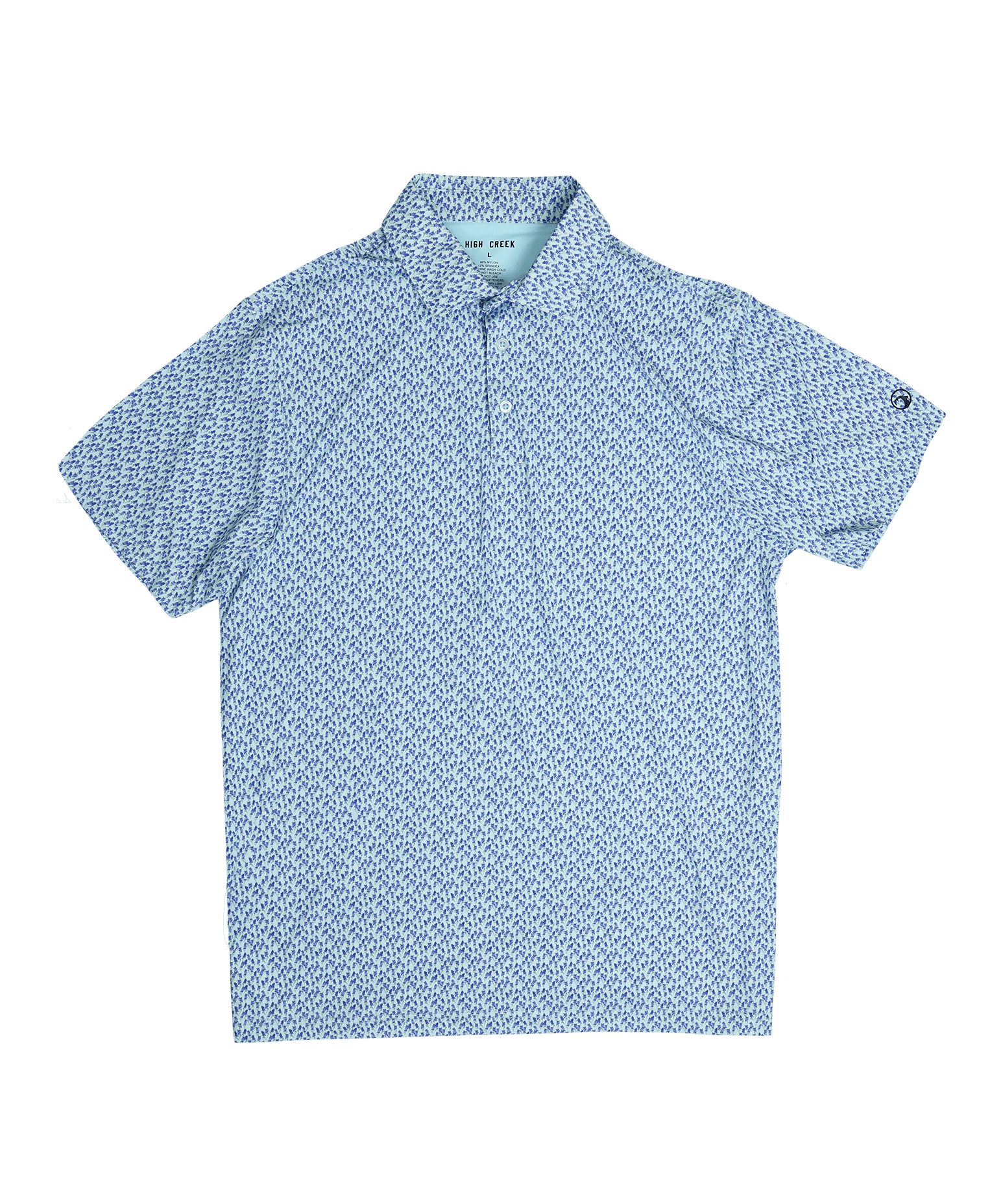COMING SOON: Bluebonnet Overload Printed Polo - High Creek
