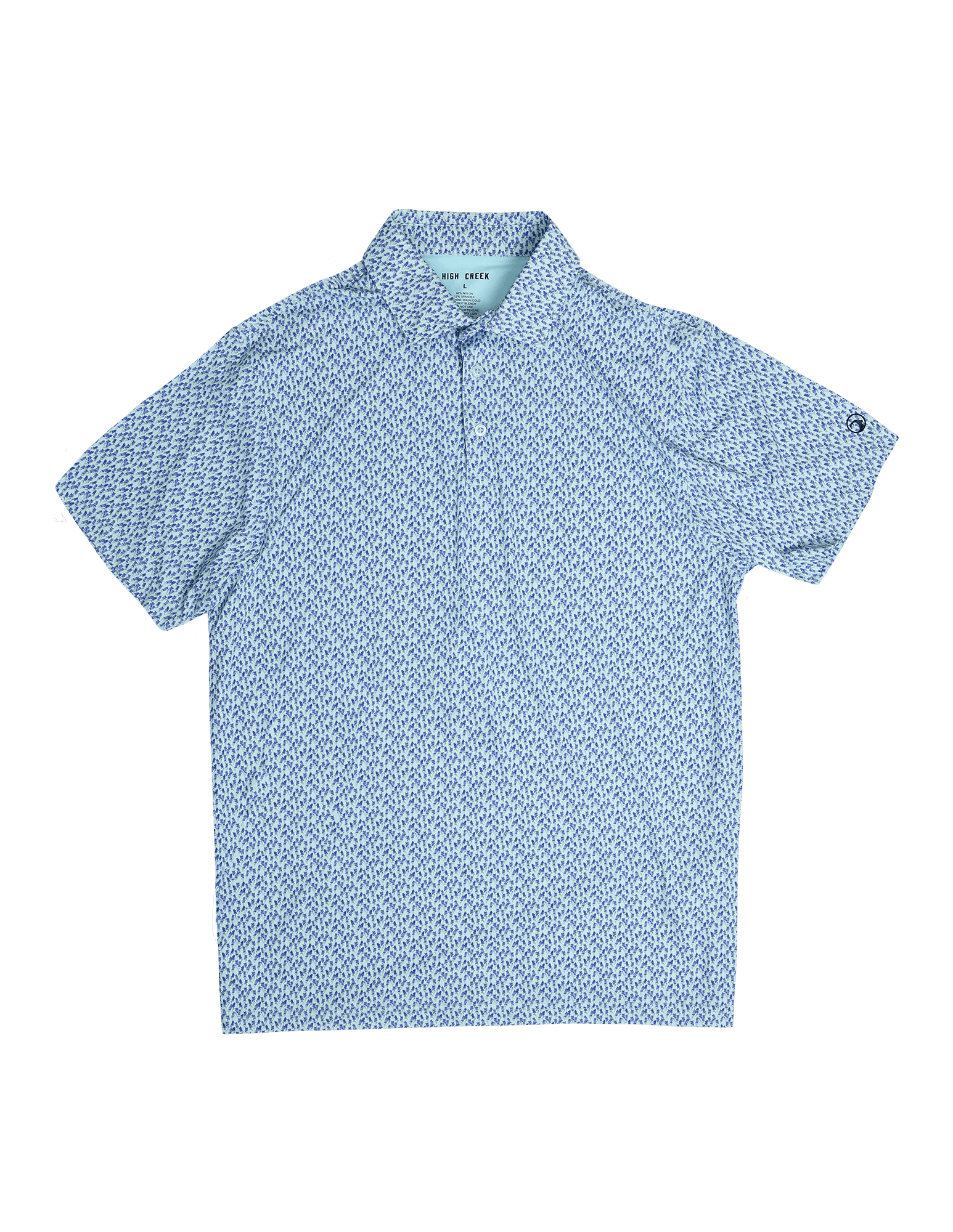 COMING SOON: Bluebonnet Overload Printed Polo - High Creek