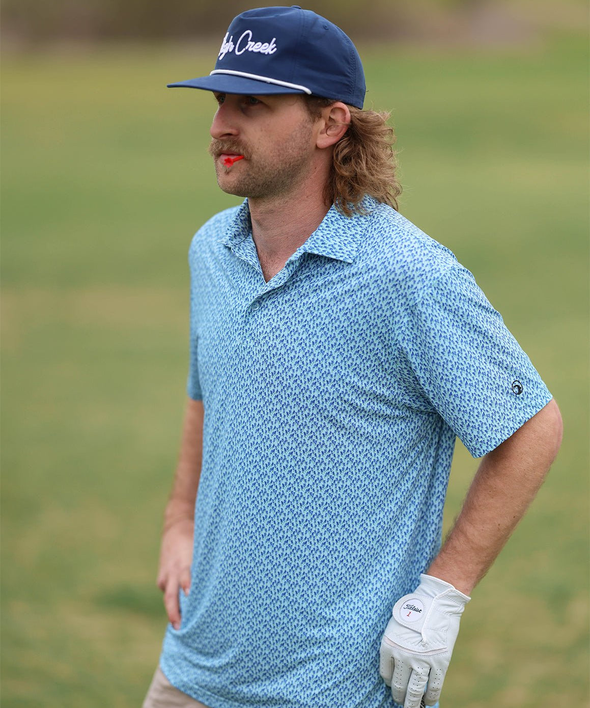 COMING SOON: Bluebonnet Overload Printed Polo - High Creek