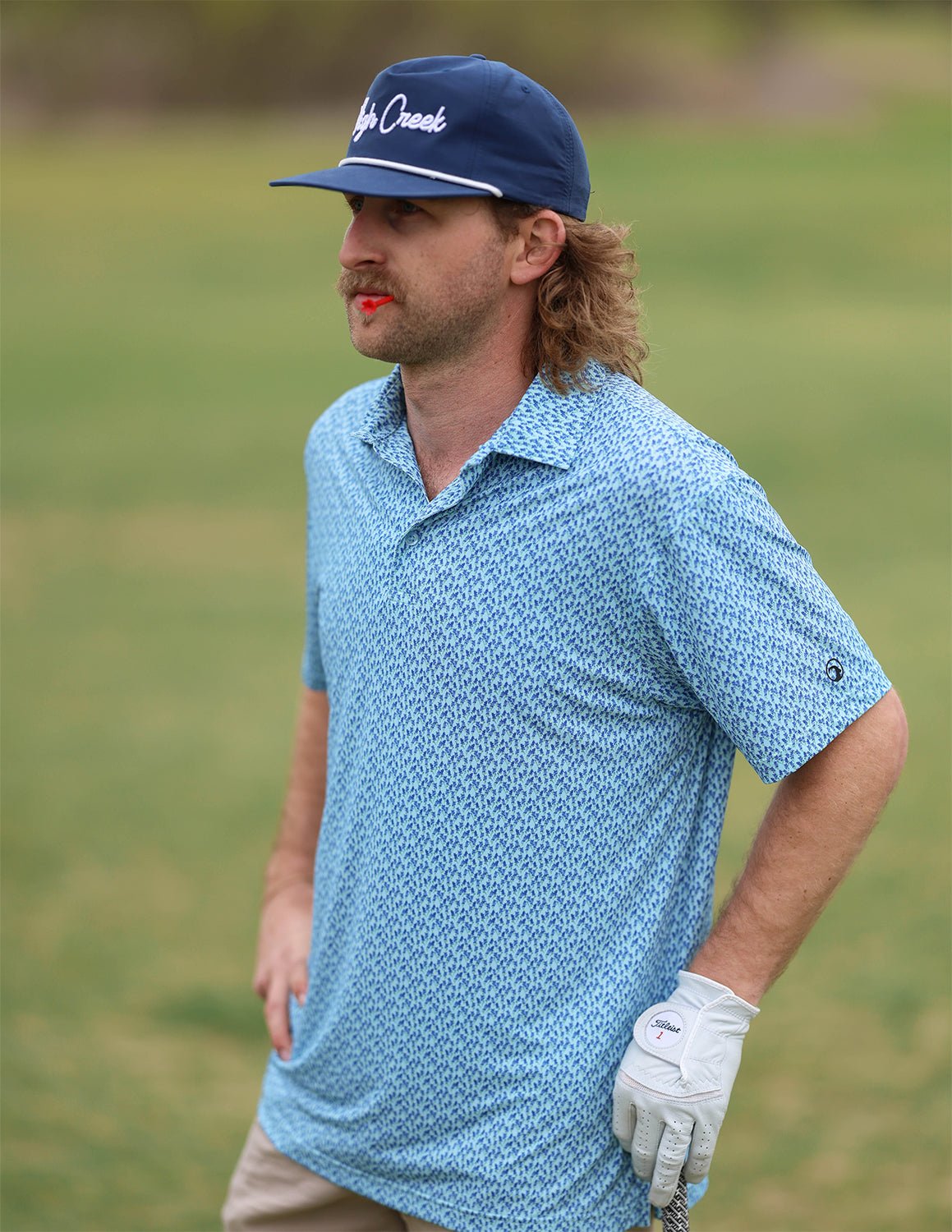 COMING SOON: Bluebonnet Overload Printed Polo - High Creek