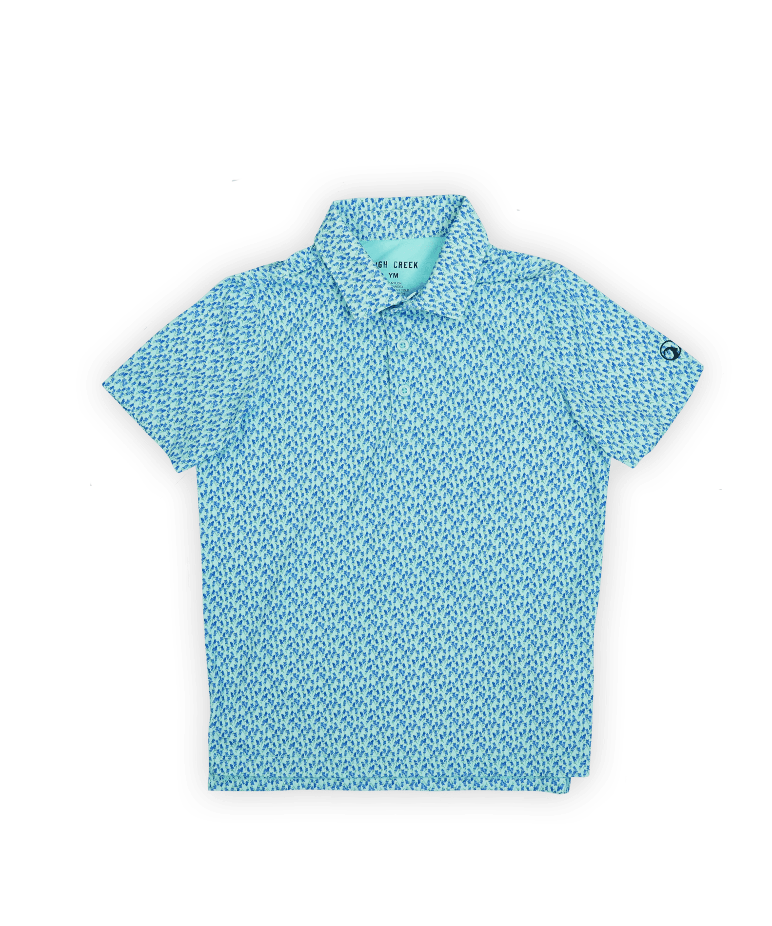 COMING SOON: Bluebonnet Overload Youth Printed Polo - High Creek