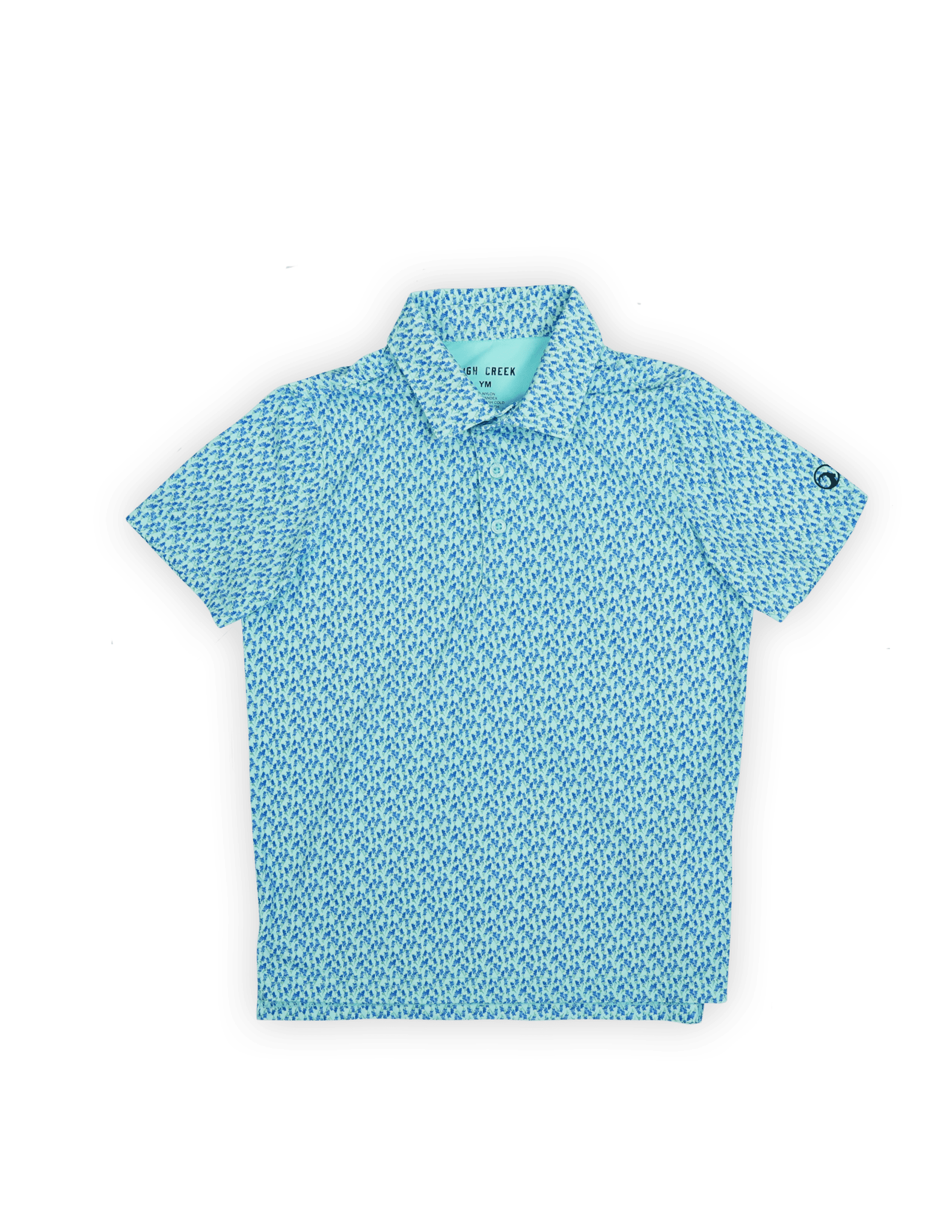 COMING SOON: Bluebonnet Overload Youth Printed Polo - High Creek