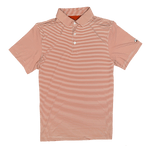 COMING SOON: Hairline Stripe Polo Cedar & White - High Creek