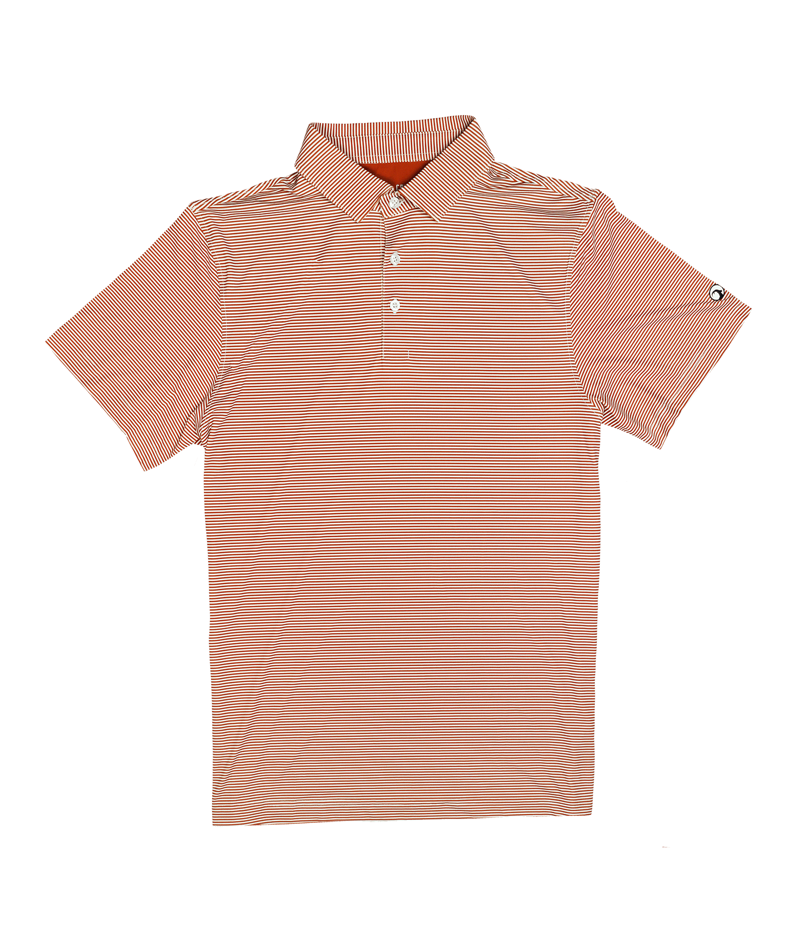 COMING SOON: Hairline Stripe Polo Cedar & White - High Creek