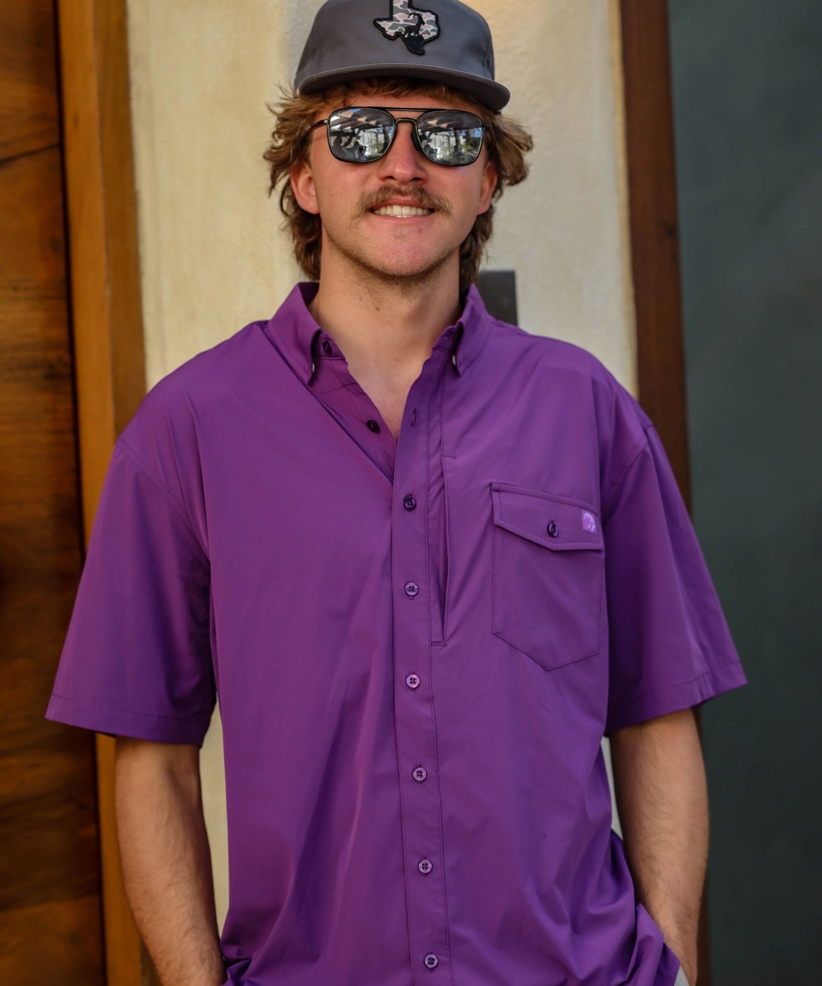 COMING SOON: High Creek Fishing Shirt Purple - High Creek