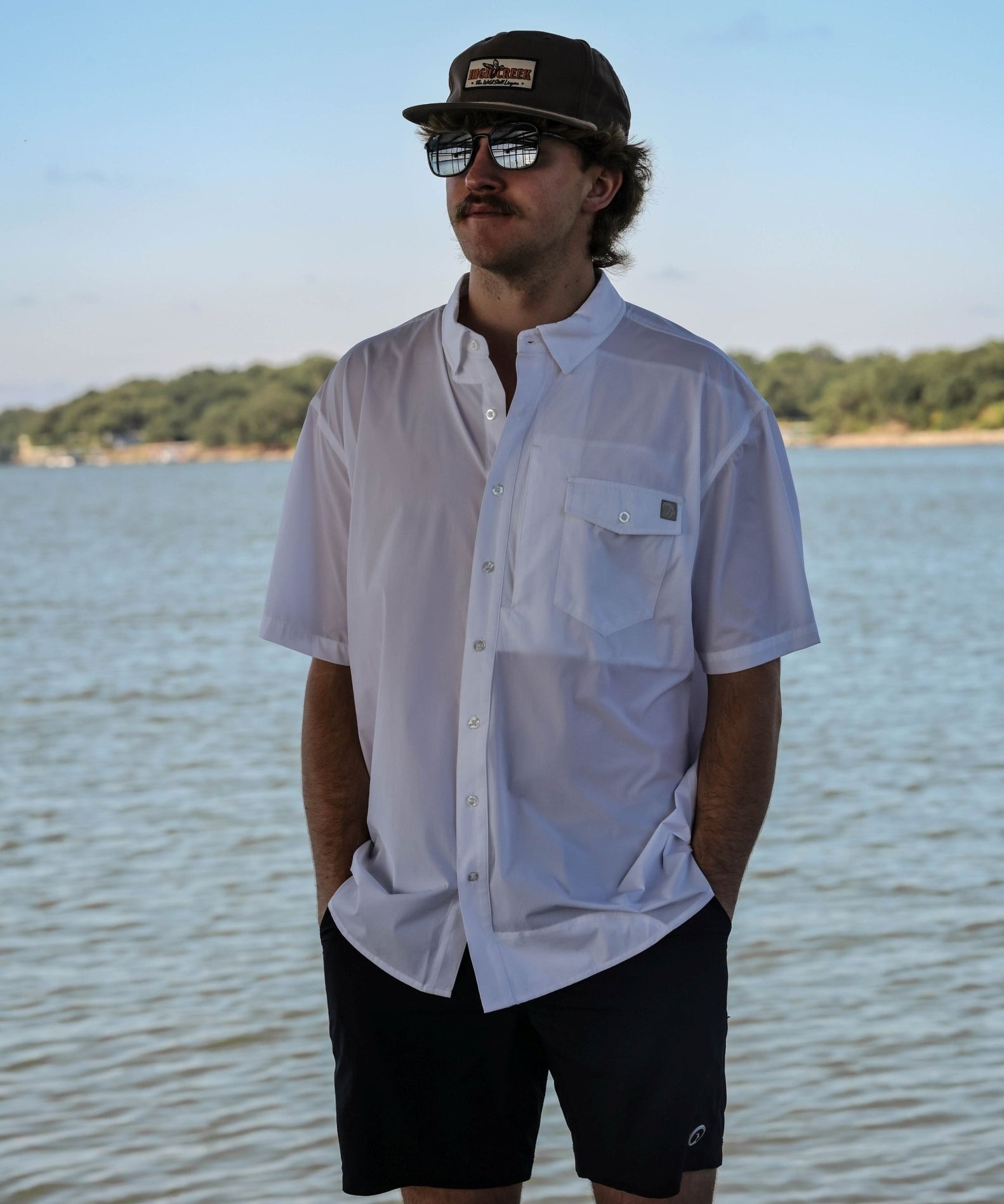 COMING SOON: High Creek Fishing Shirt White - High Creek