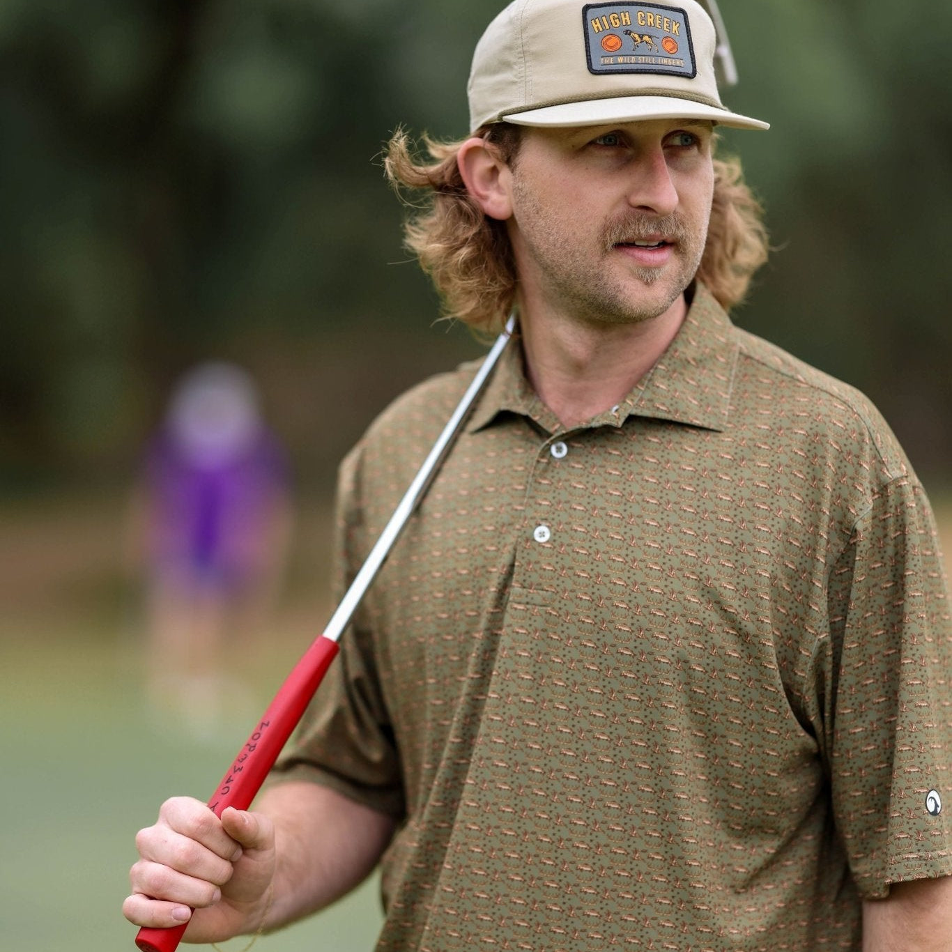 COMING SOON: Huntin', Fishin', Campin' Printed Polo - High Creek
