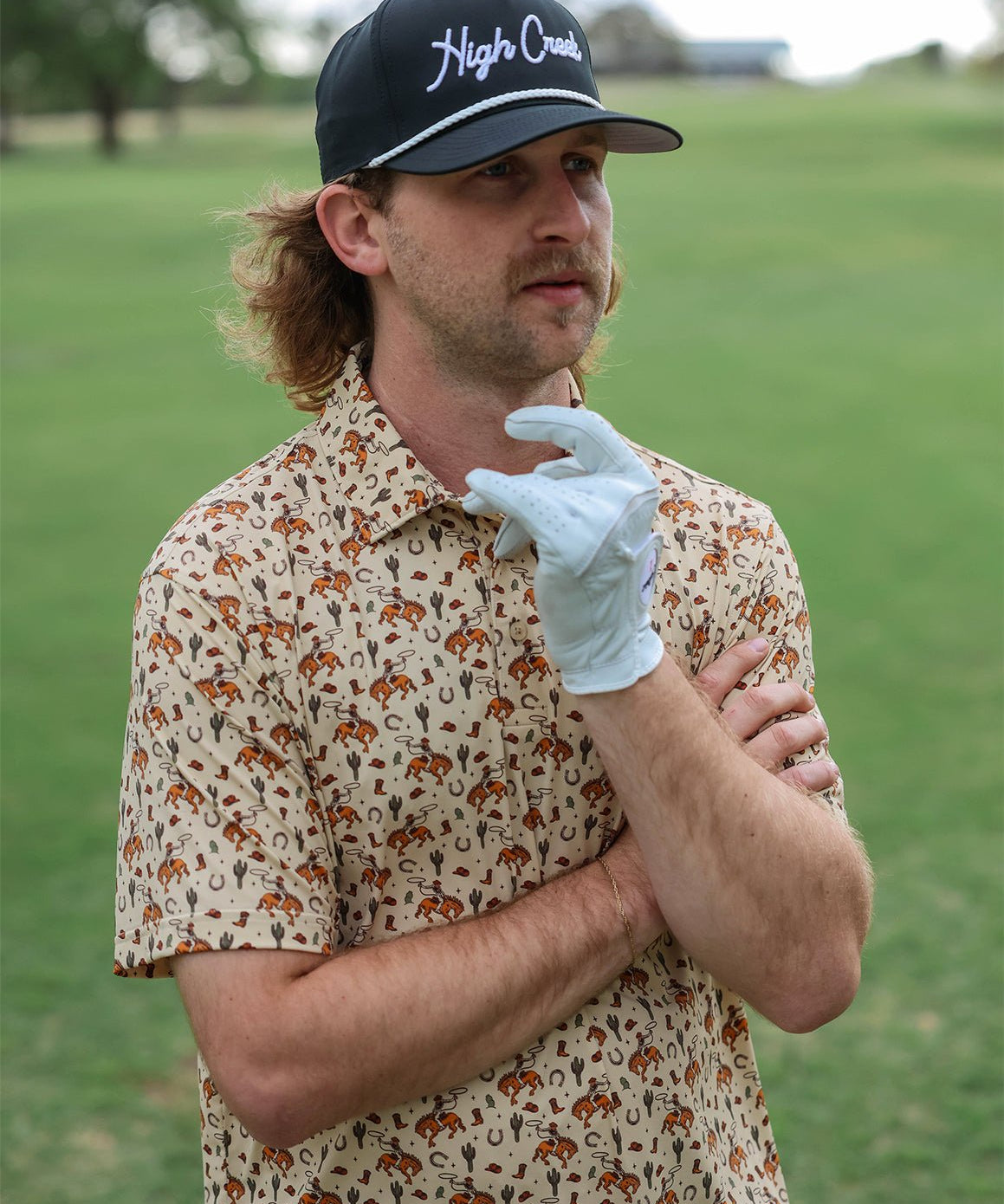 COMING SOON: Rodeo Days Printed Polo - High Creek