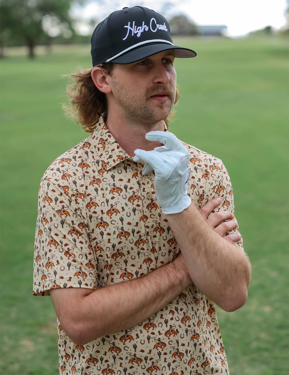 COMING SOON: Rodeo Days Printed Polo - High Creek