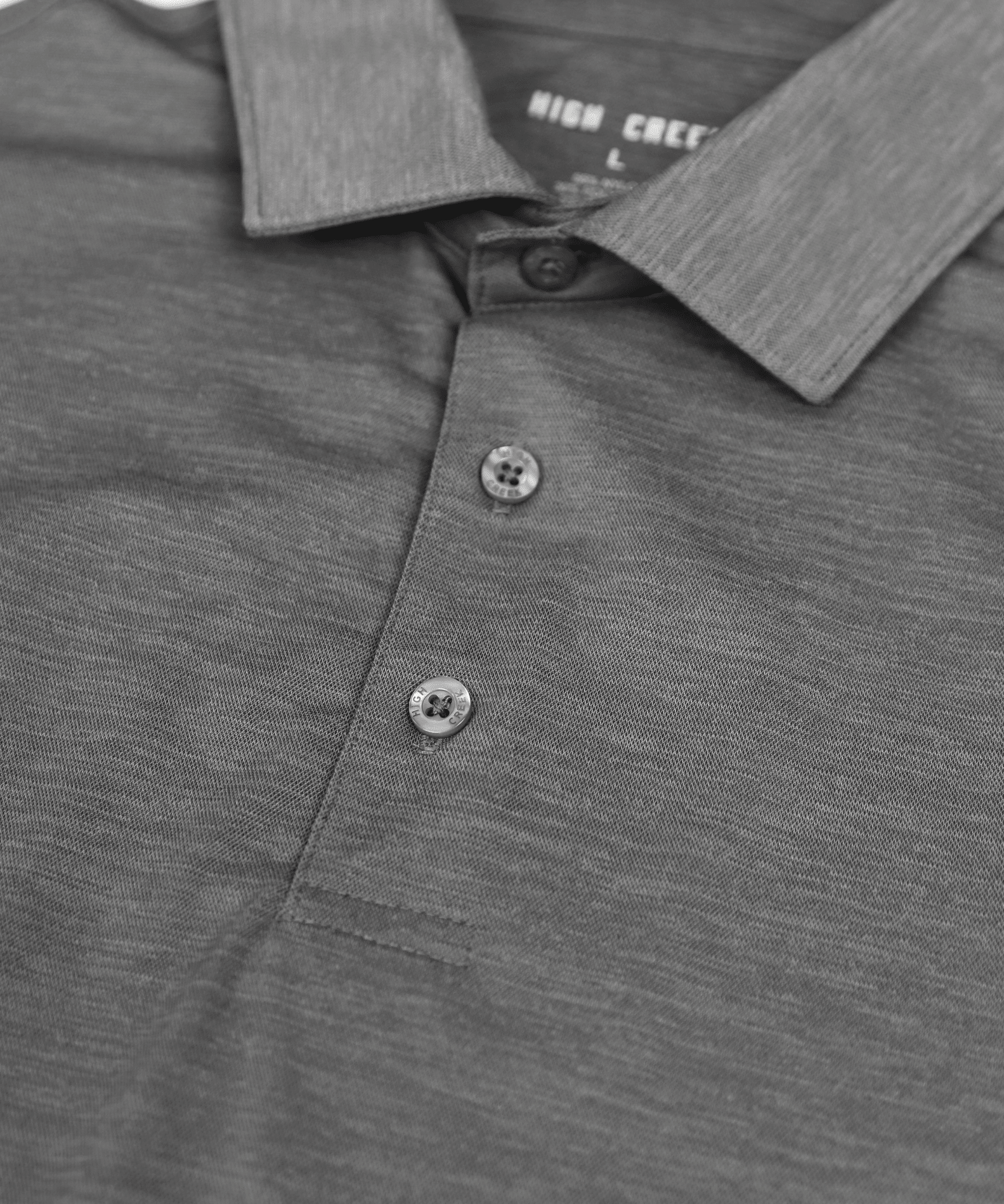 COMING SOON: The Clayton Heather Charcoal Polo - High Creek