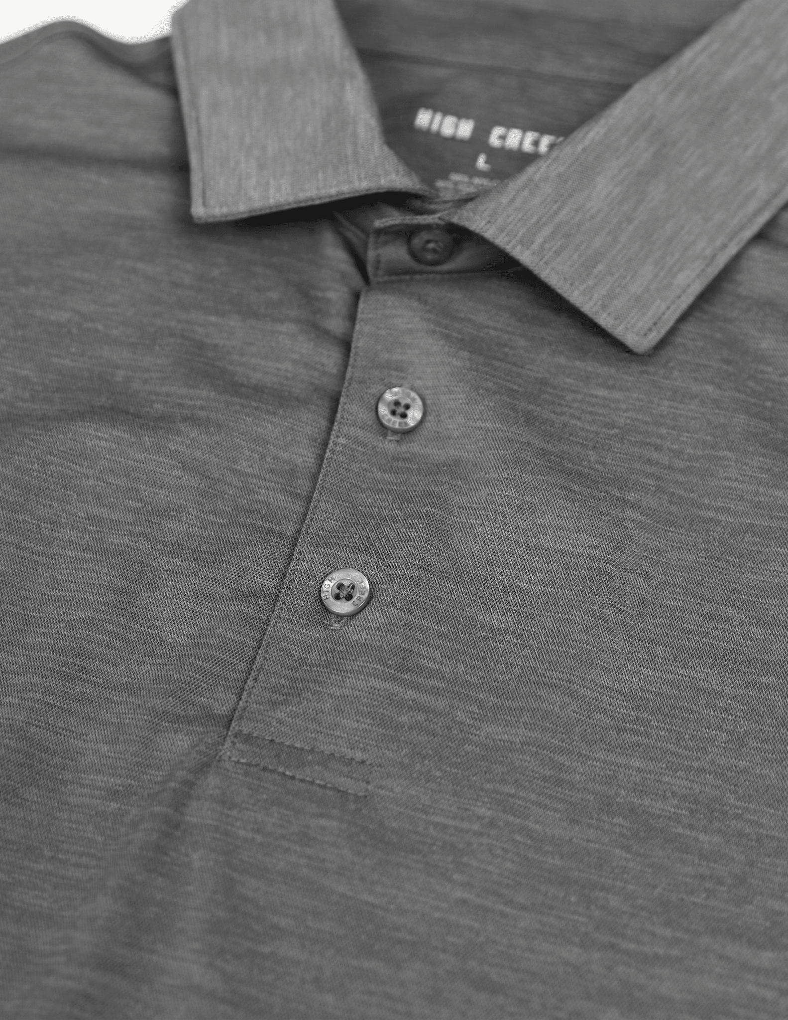 COMING SOON: The Clayton Heather Charcoal Polo - High Creek
