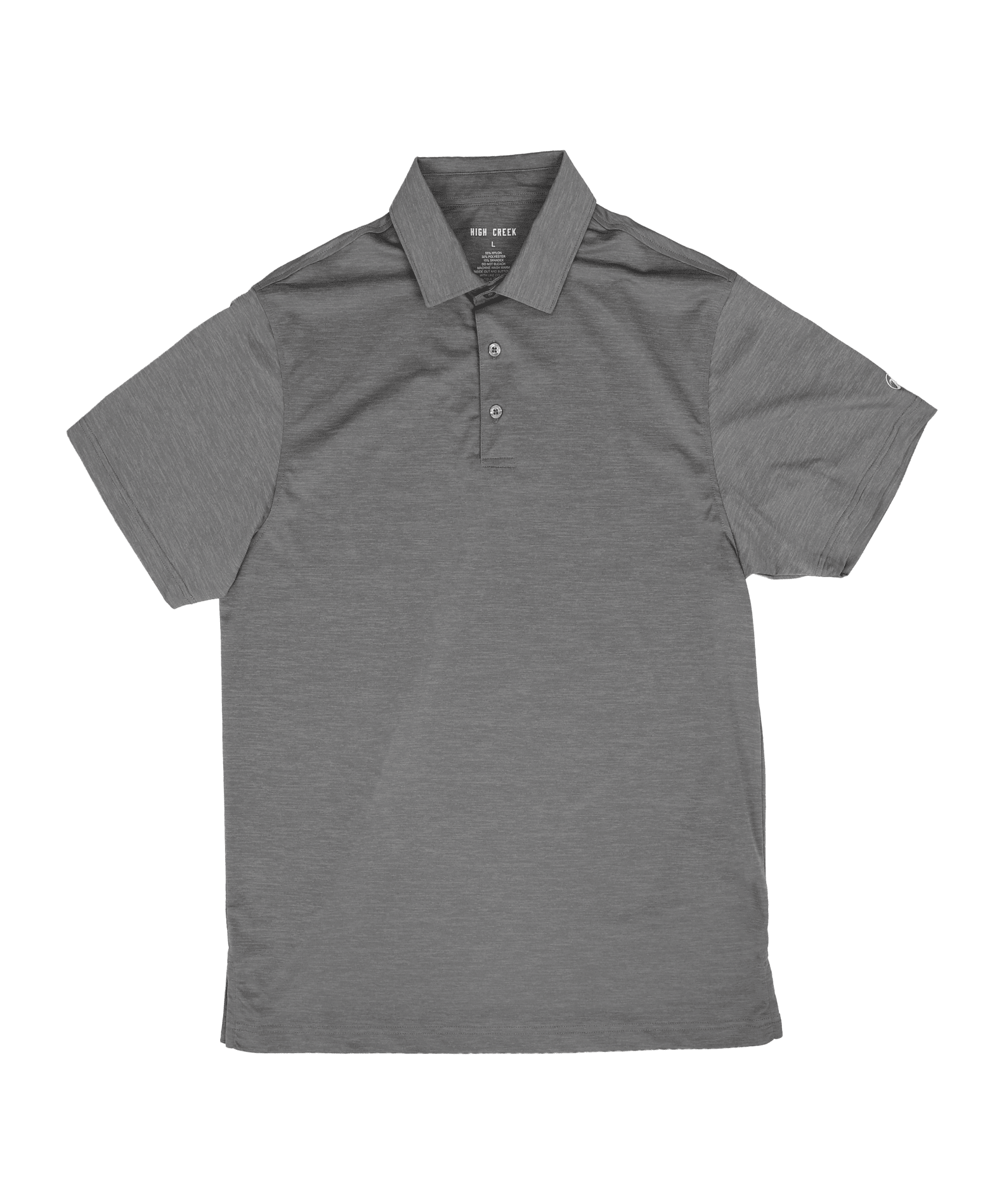 COMING SOON: The Clayton Heather Charcoal Polo - High Creek
