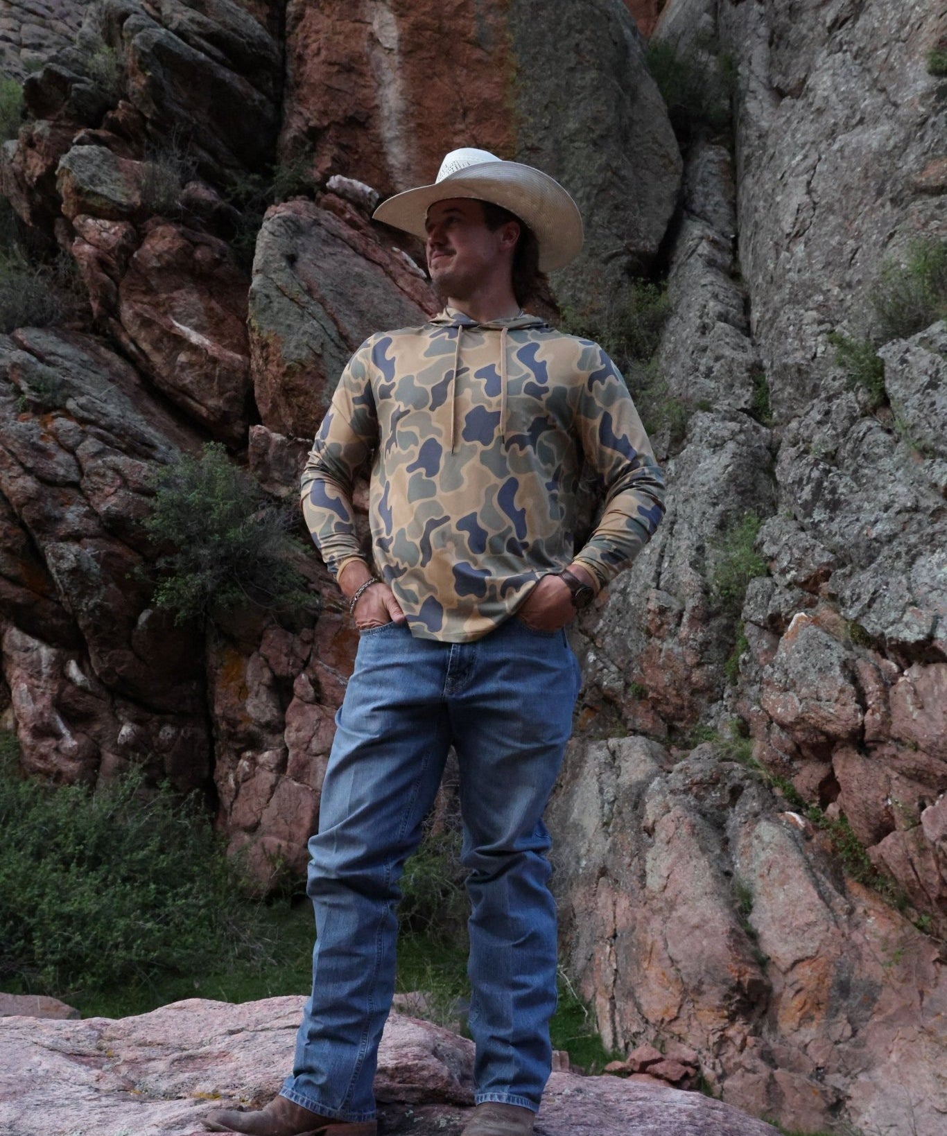 COMING SOON: The Long Hollow Performance Hoodie Rough Creek Camo - High Creek