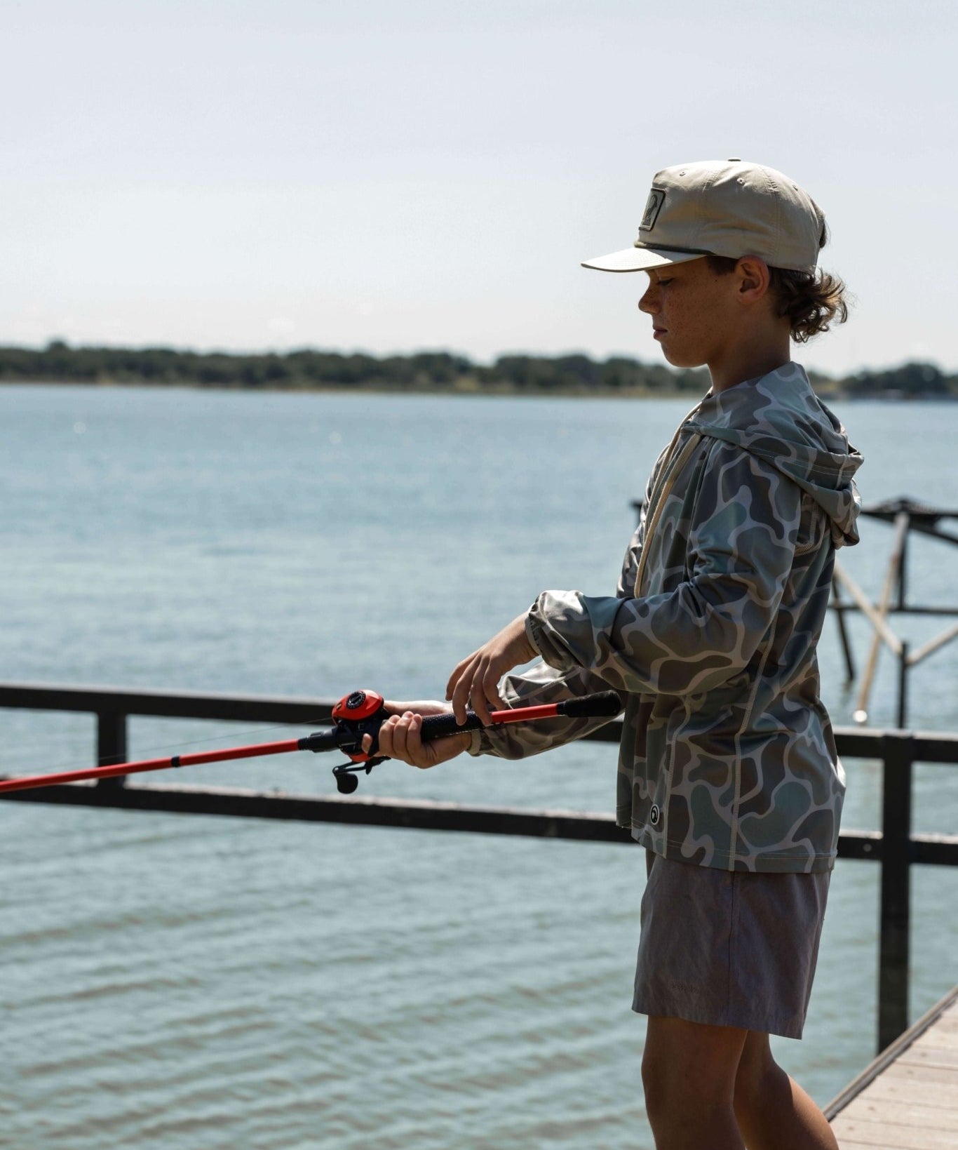 COMING SOON: The Youth Long Hollow Performance Hoodie Cole Camo - High Creek