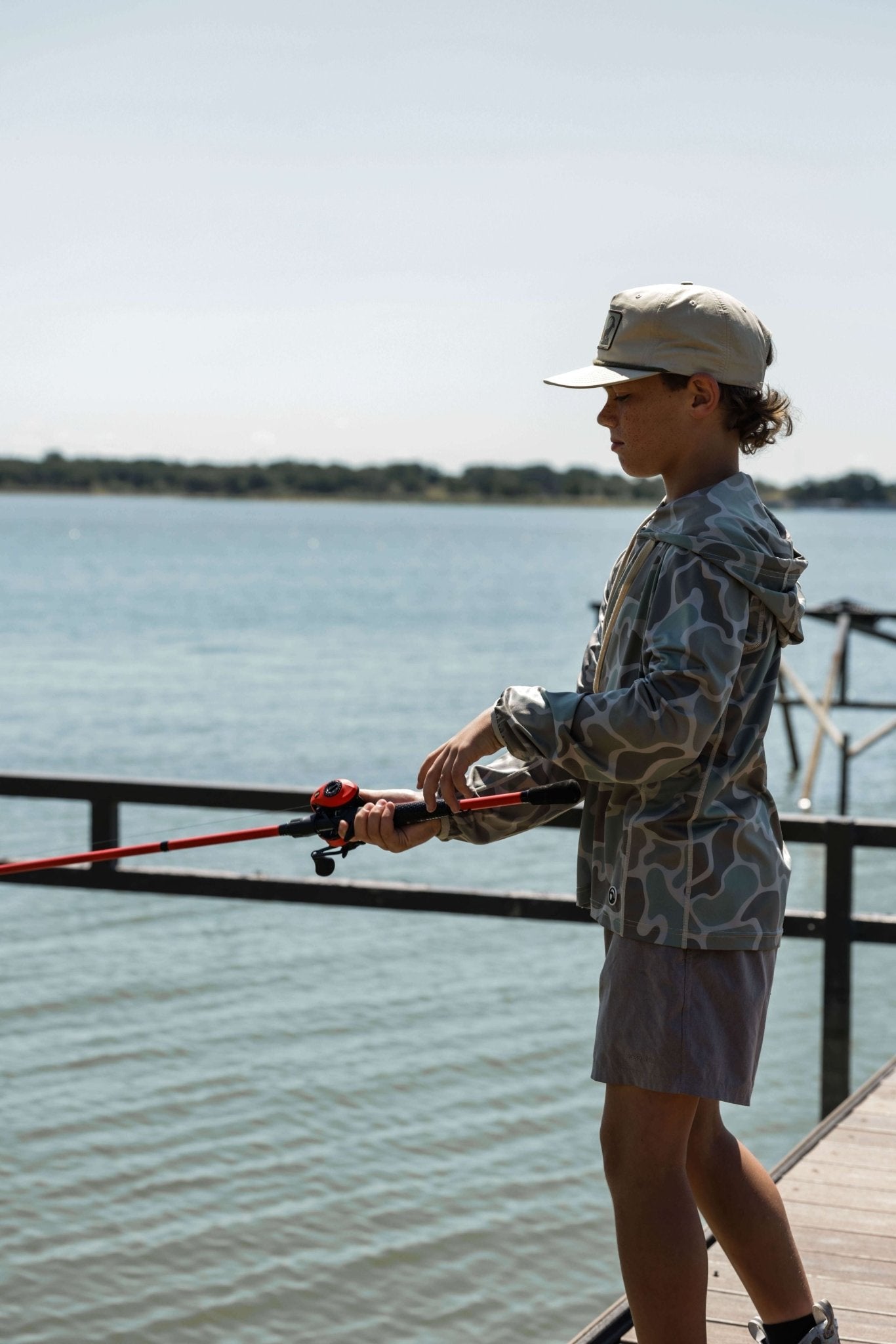 COMING SOON: The Youth Long Hollow Performance Hoodie Cole Camo - High Creek
