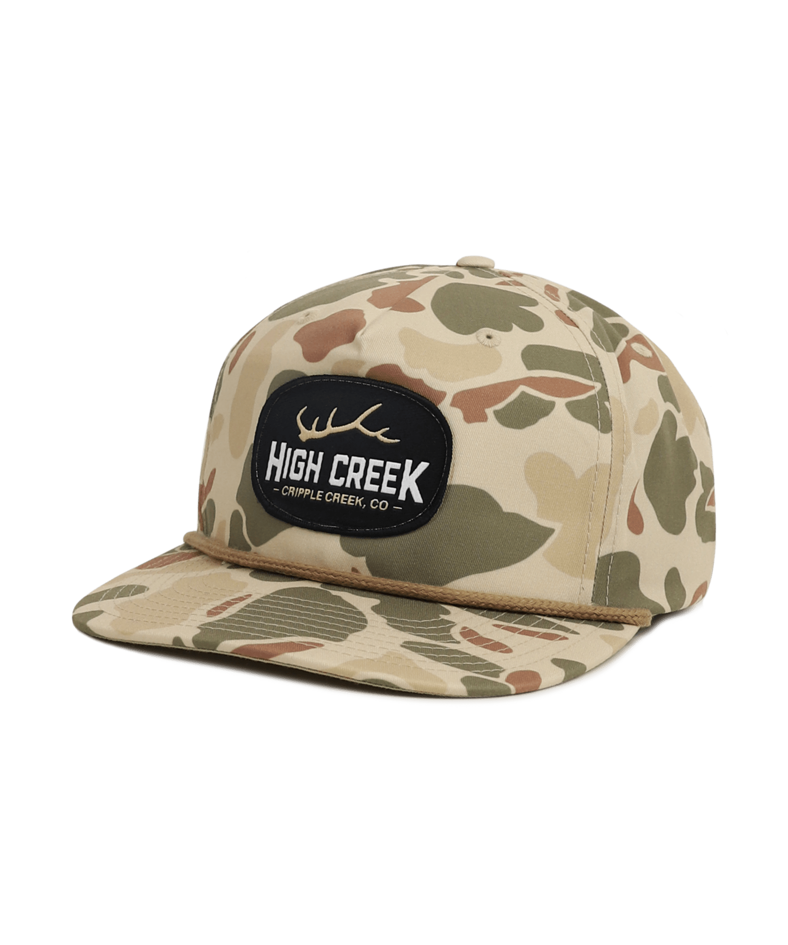 Cripple Creek Oval Patch Camo Hat Harvest Duck Camo - High Creek