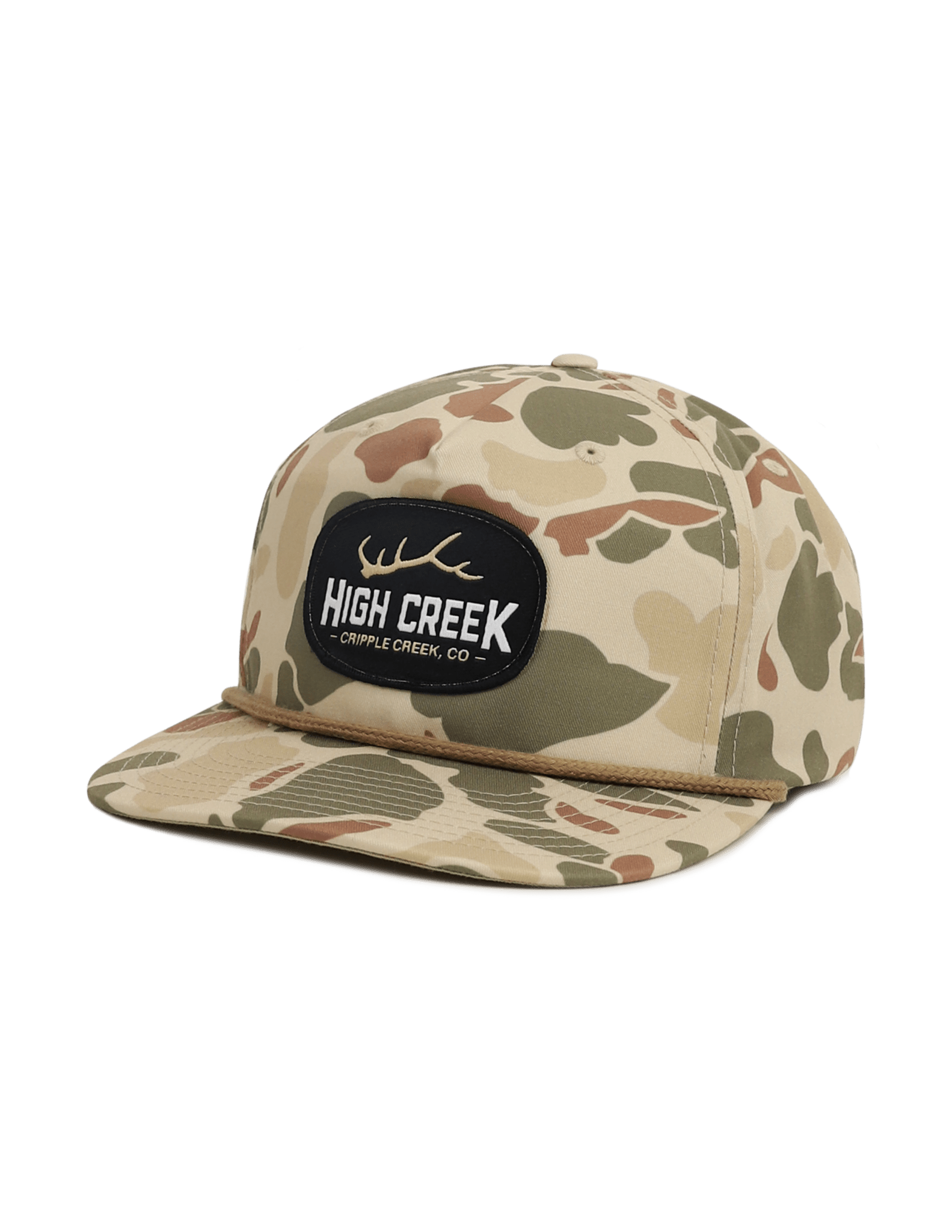 Cripple Creek Oval Patch Camo Hat Harvest Duck Camo - High Creek