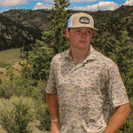Cripple Creek Oval Patch Mesh Back Hat Khaki - High Creek