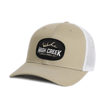 Cripple Creek Oval Patch Mesh Back Hat Khaki - High Creek