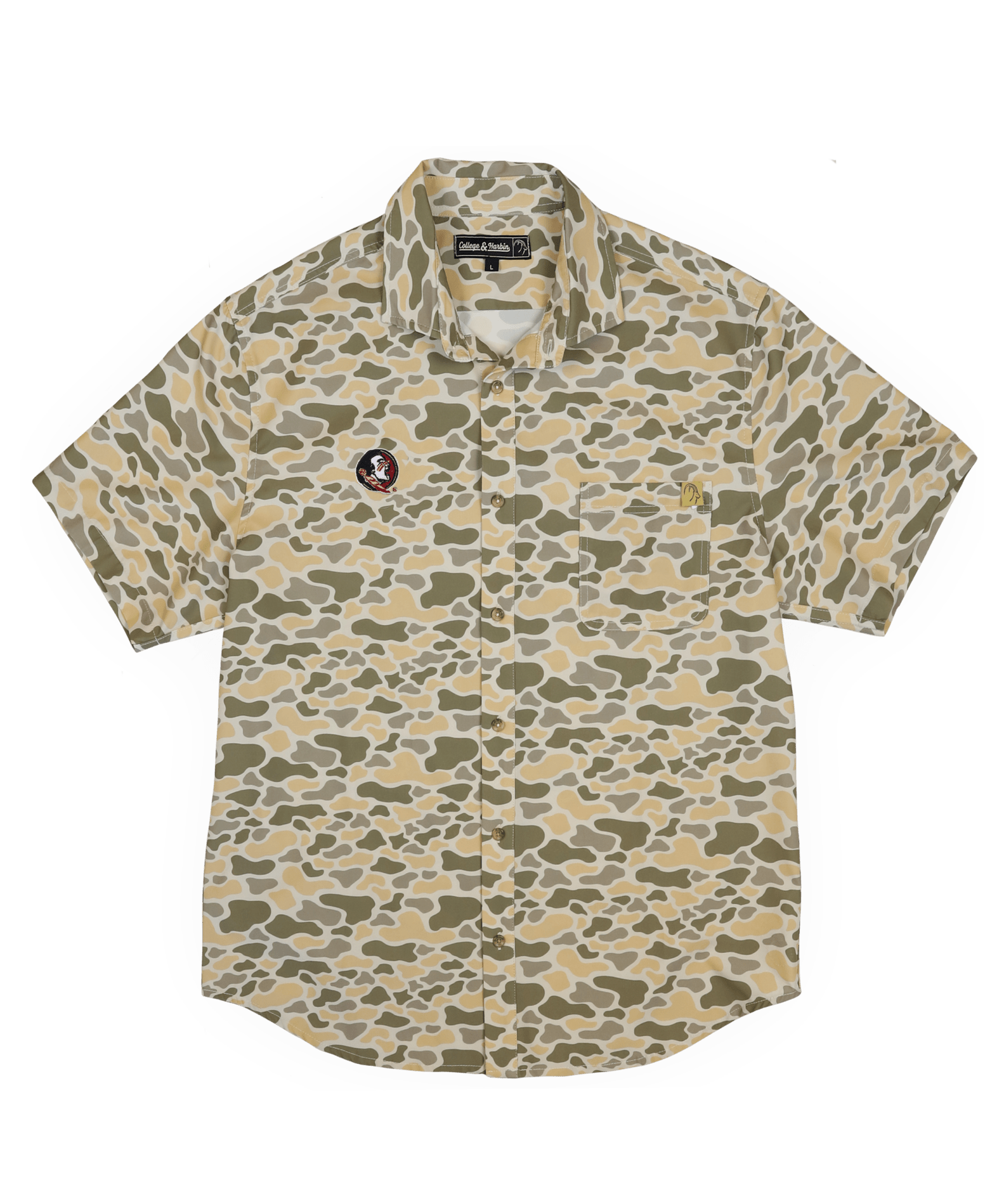 Florida State University Burk Short Sleeve Button Up - High Creek