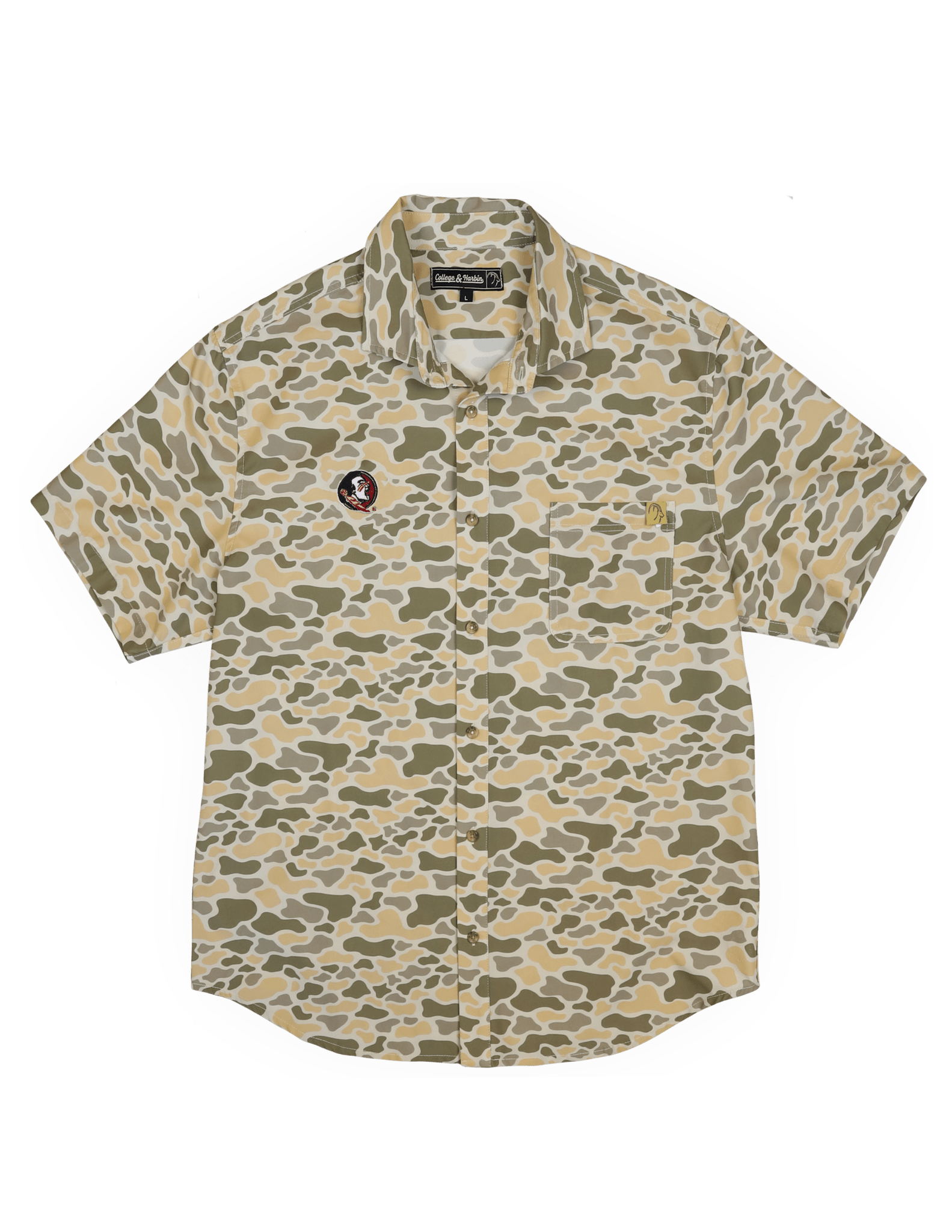 Florida State University Burk Short Sleeve Button Up - High Creek
