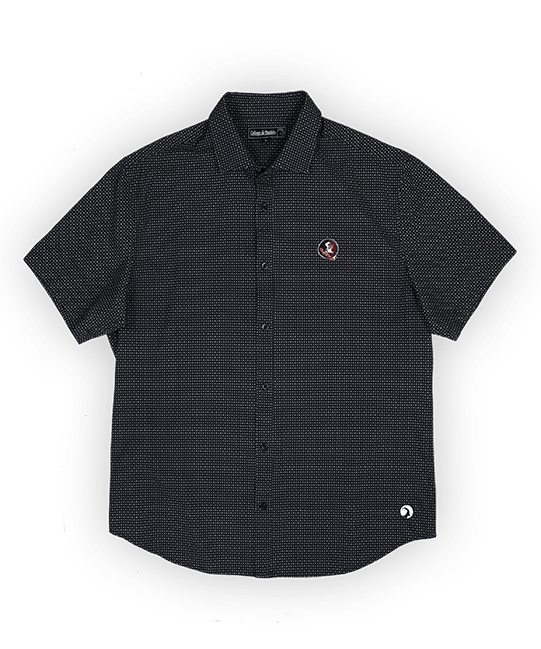 Florida State University Burk Short Sleeve Button Up Black - High Creek
