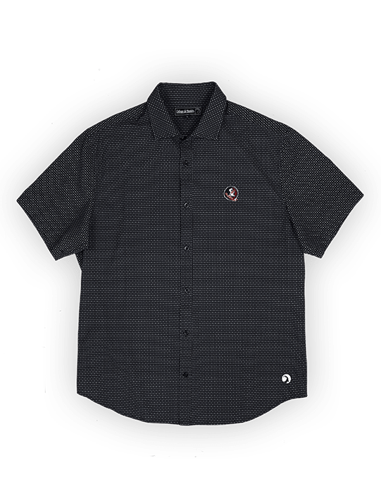 Florida State University Burk Short Sleeve Button Up Black - High Creek