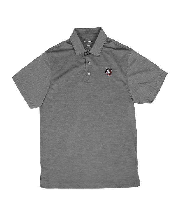 Florida State University Clayton Heather Charcoal Polo - High Creek