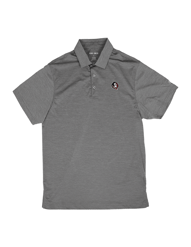 Florida State University Clayton Heather Charcoal Polo - High Creek