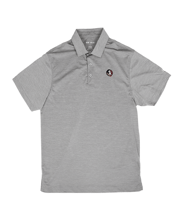 Florida State University Clayton Light Grey Polo - High Creek