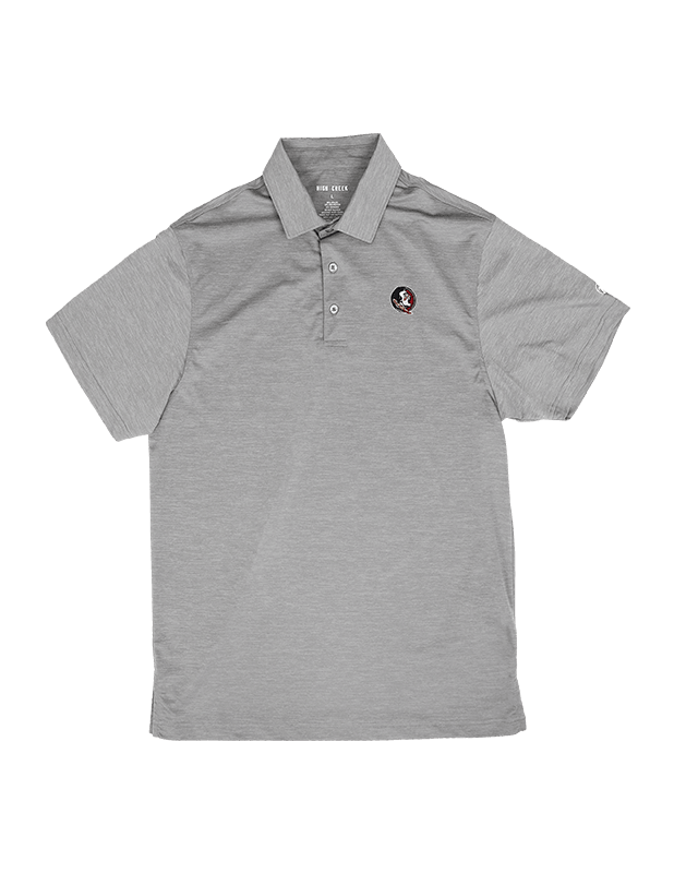 Florida State University Clayton Light Grey Polo - High Creek